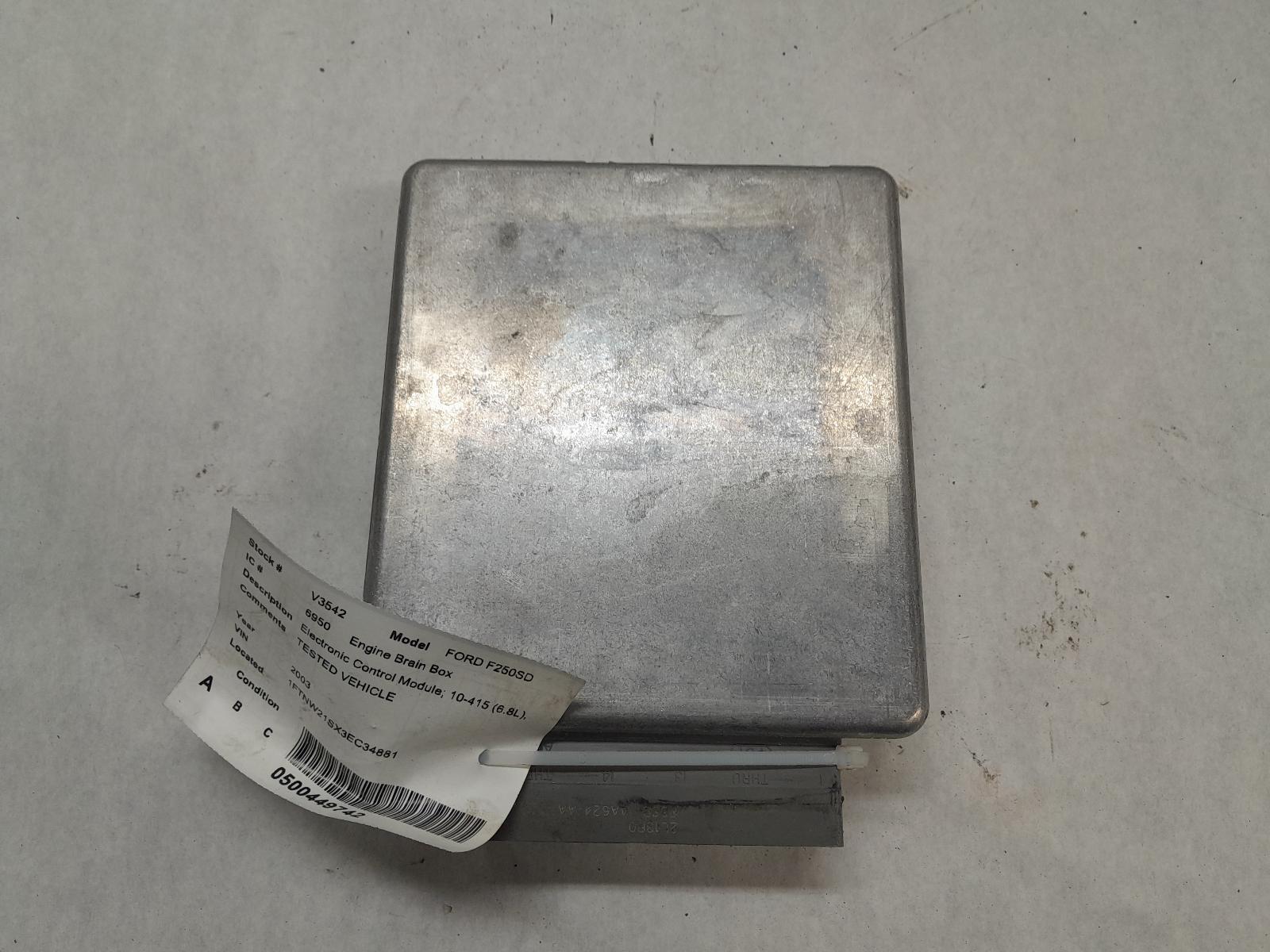 Used Engine Control Module (ECM) fits: 2003 Ford F250SD PICKUP Electronic Contro