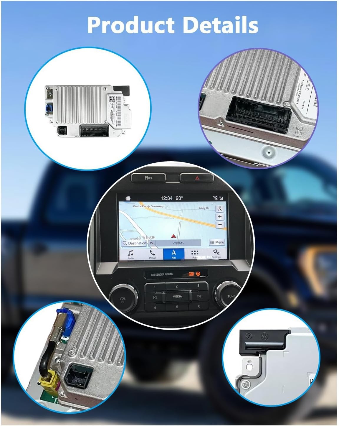 NEW Sync 3 APIM 3.4 Navigation Module for Ford Lincoln Vin Programmed GEN4