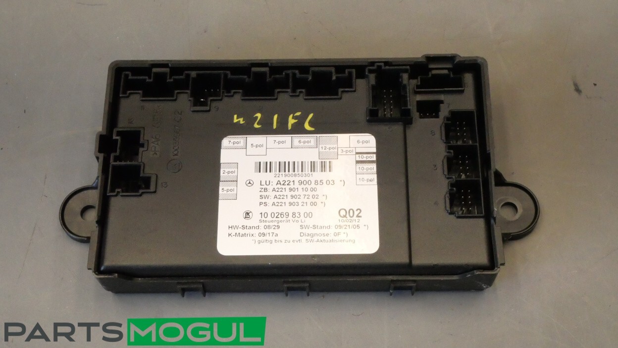 07-14 Mercedes W216 CL550 CL63 AMG Front Left Side Door Control Module OEM