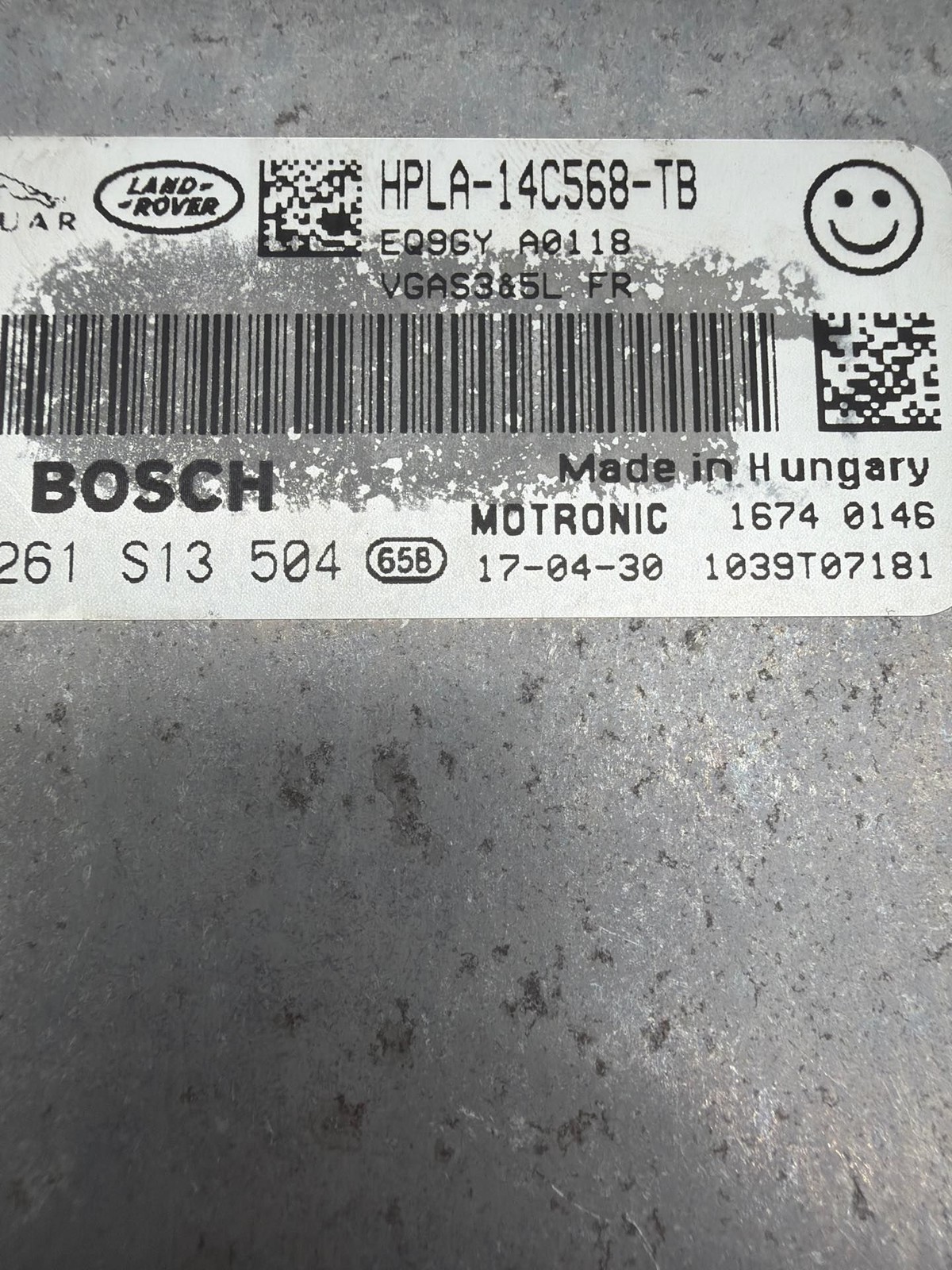 14-22 RANGE ROVER SPORT ENGINE CONTROLMODULE COMPUTER ECU HPLA-14C568-TB OEM