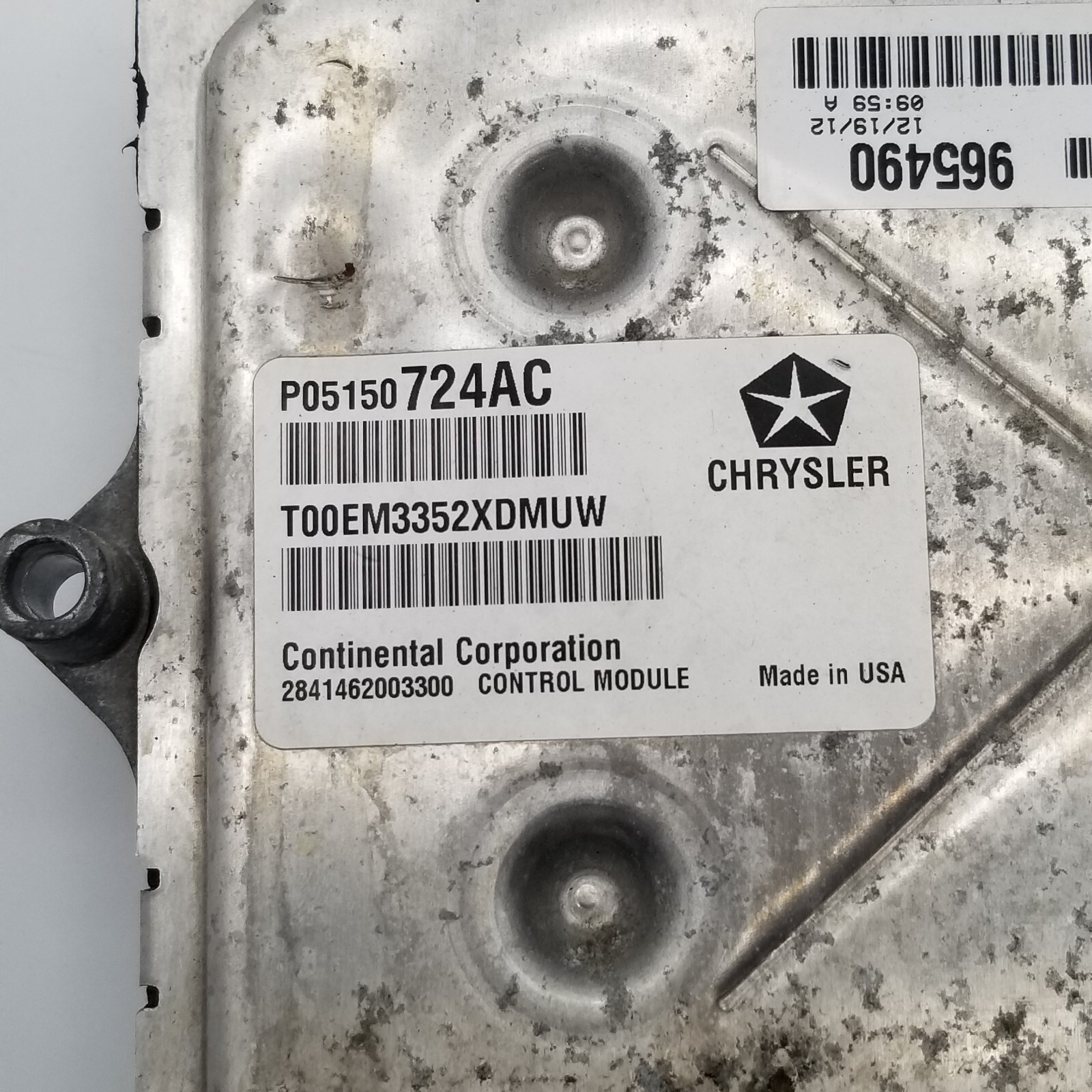2013 Dodge Caravan Town & Engine Control Computer Module ECM ECU OEM P05150724AC