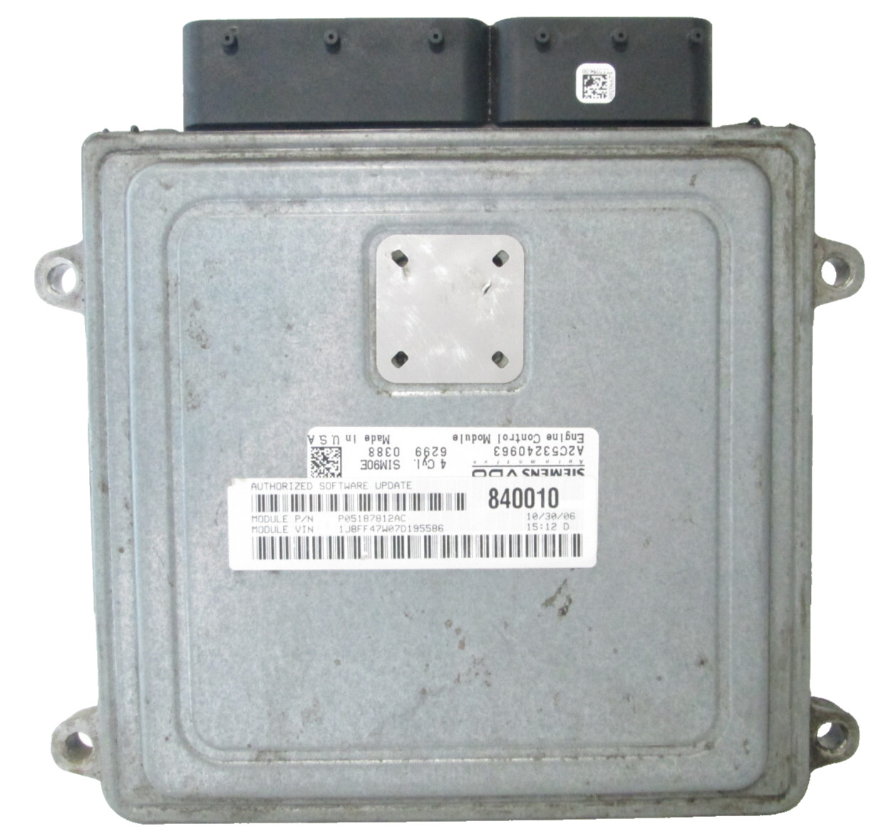 2007-2010 Jeep Compass Patriot 2.4L PCM ECU ECM Engine Computer P05187812AC OEM