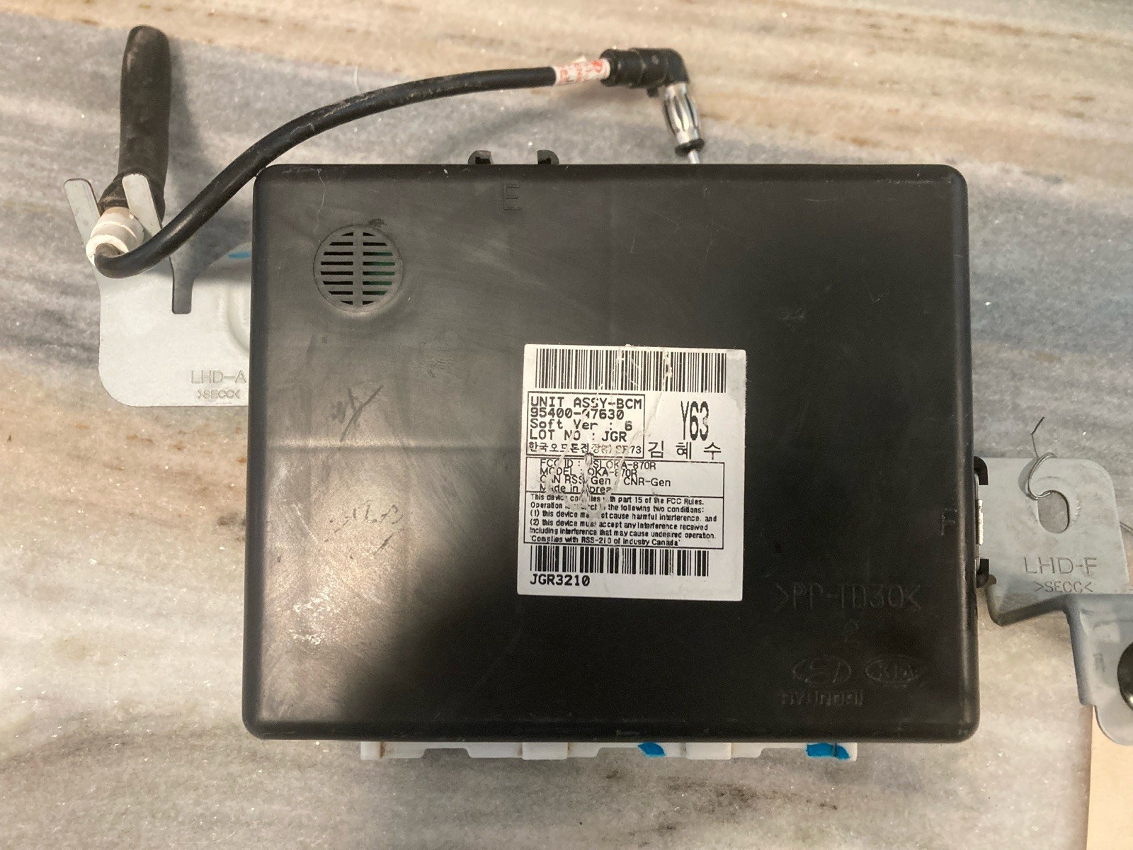 2014-2016 OEM Kia Forte Sedan Body Control Module 95400-A7630
