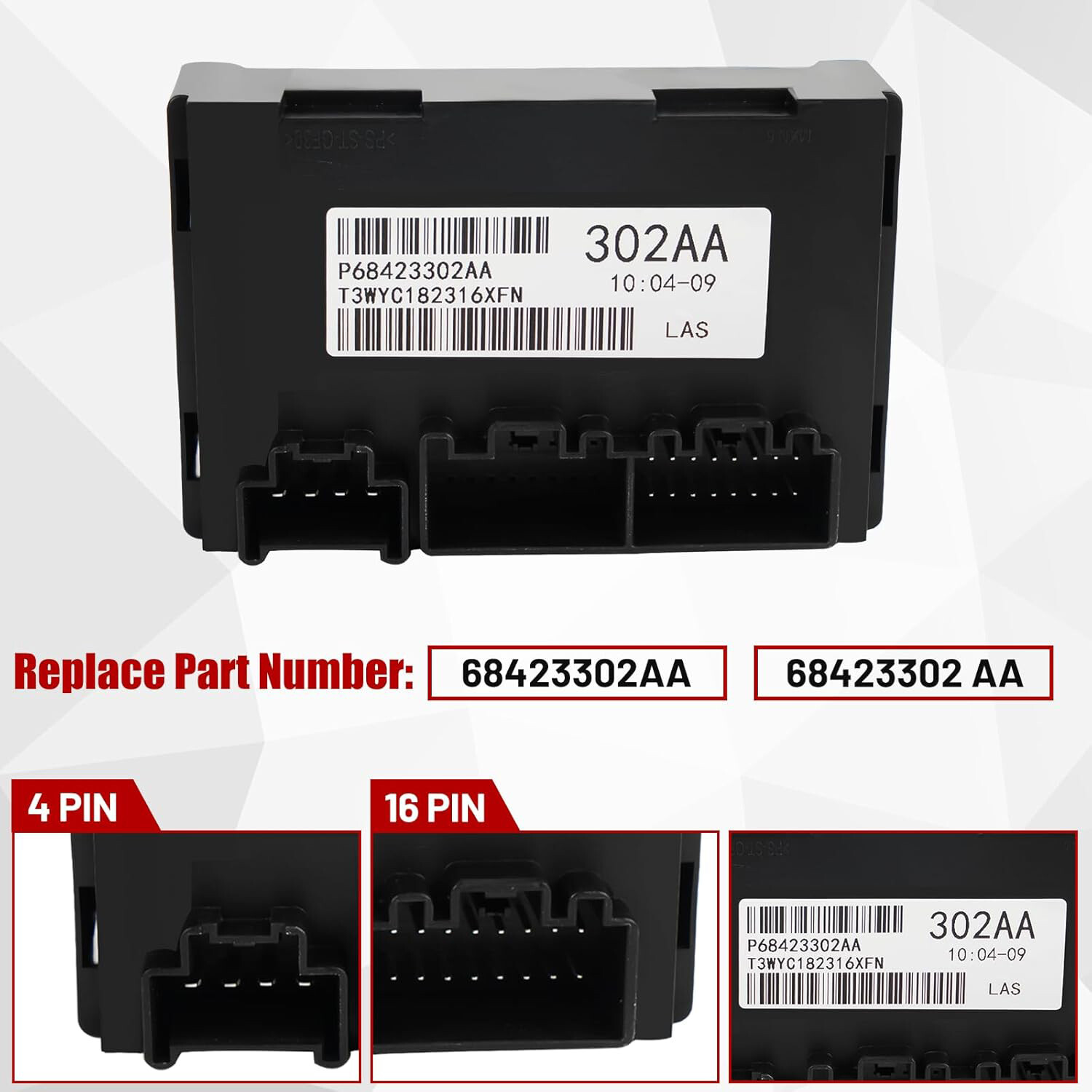 P68423302AA Transfer Case Control Module For Jeep Grand Cherokee Dodge Durango