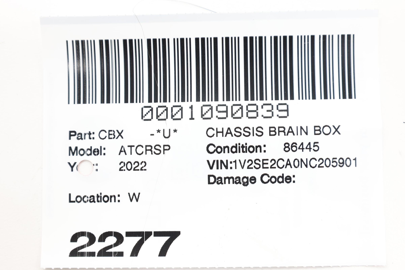 2020 – 2023 VOLKSWAGEN ATLAS CROSS SPORT AUTO TRANSMISSION CONTROL MODULE OEM