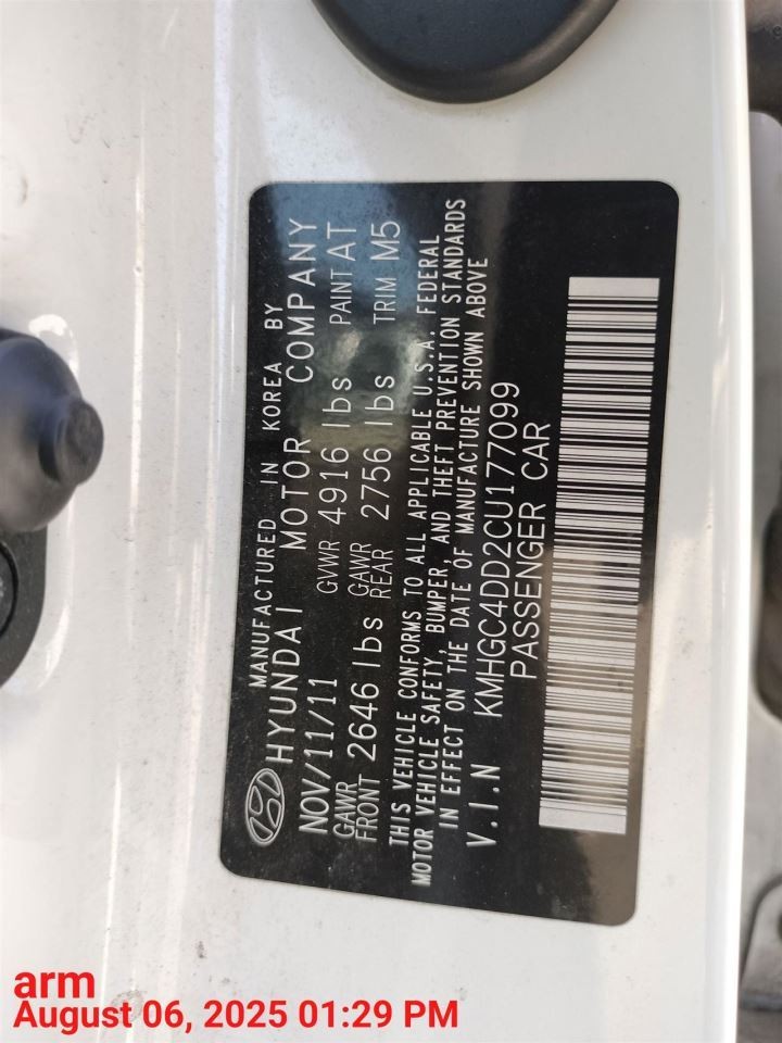ELE CTRL MOD OEM 12-14 HYUNDAI GENESIS 1YR WRNTY