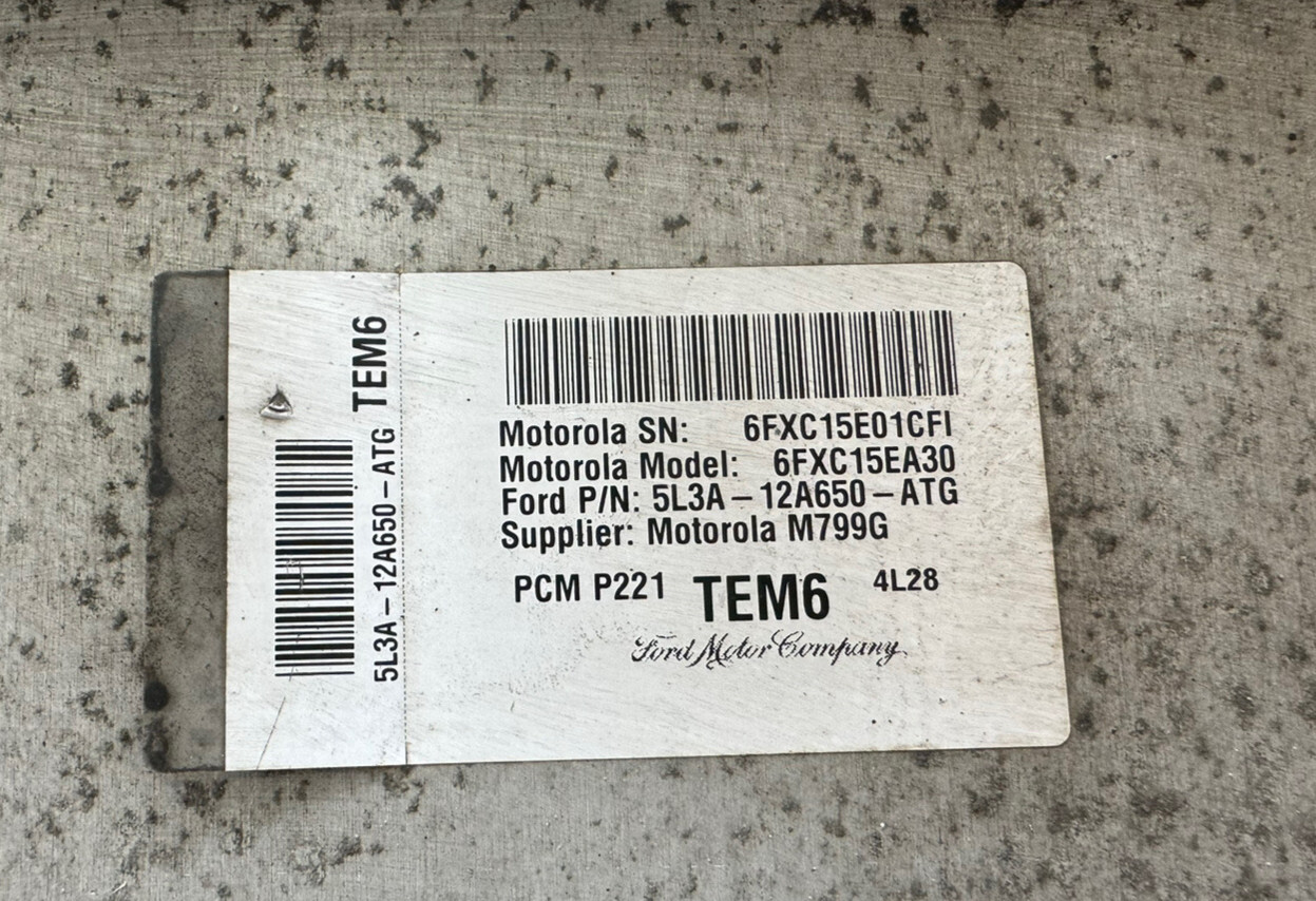 2005 Ford F150 5.4L ECU ECM PCM Engine Control Module COMPUTER 5L3A-12A650-ATG
