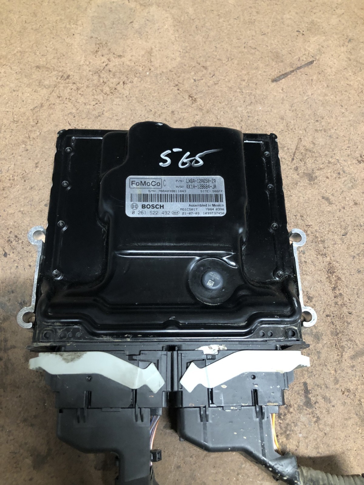 21 Ford Bronco Escape Engine Control Module Computer Ecm LX6A-12A650-ZA Plugs