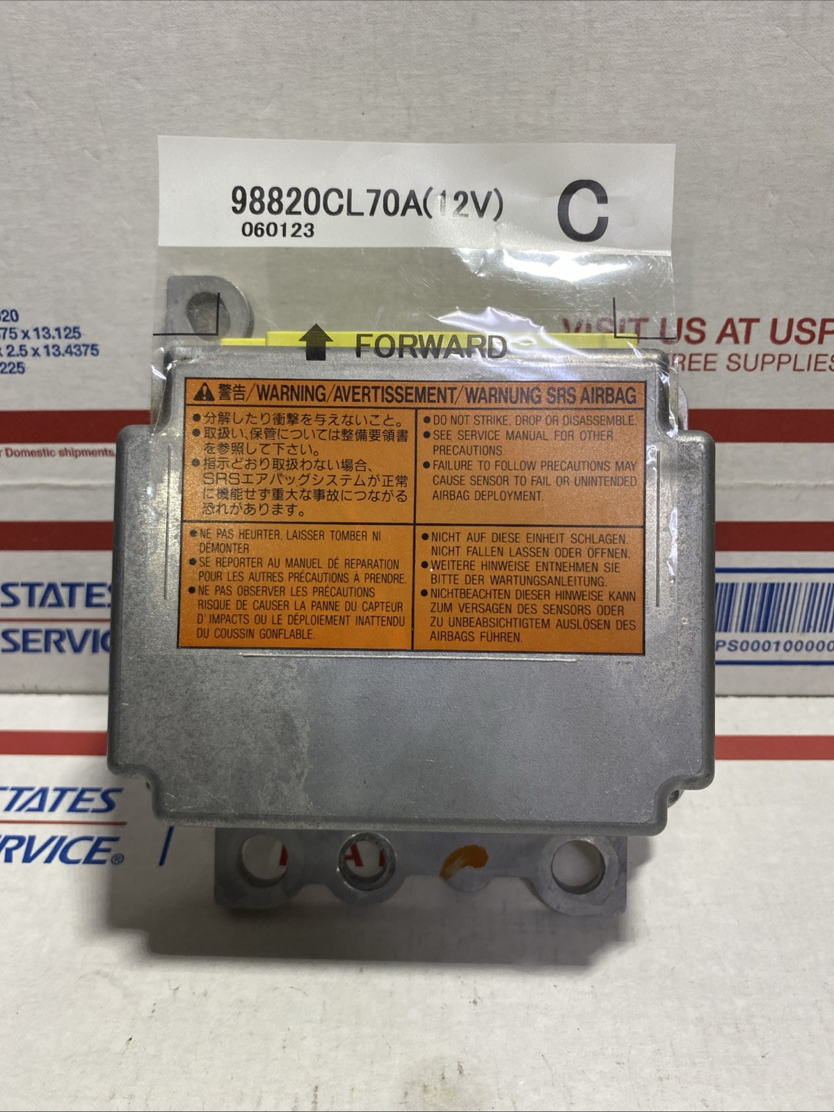 2005 06 07 INFINITI FX35 FX45 SRS Module 98820CL70A *NO CRASH*