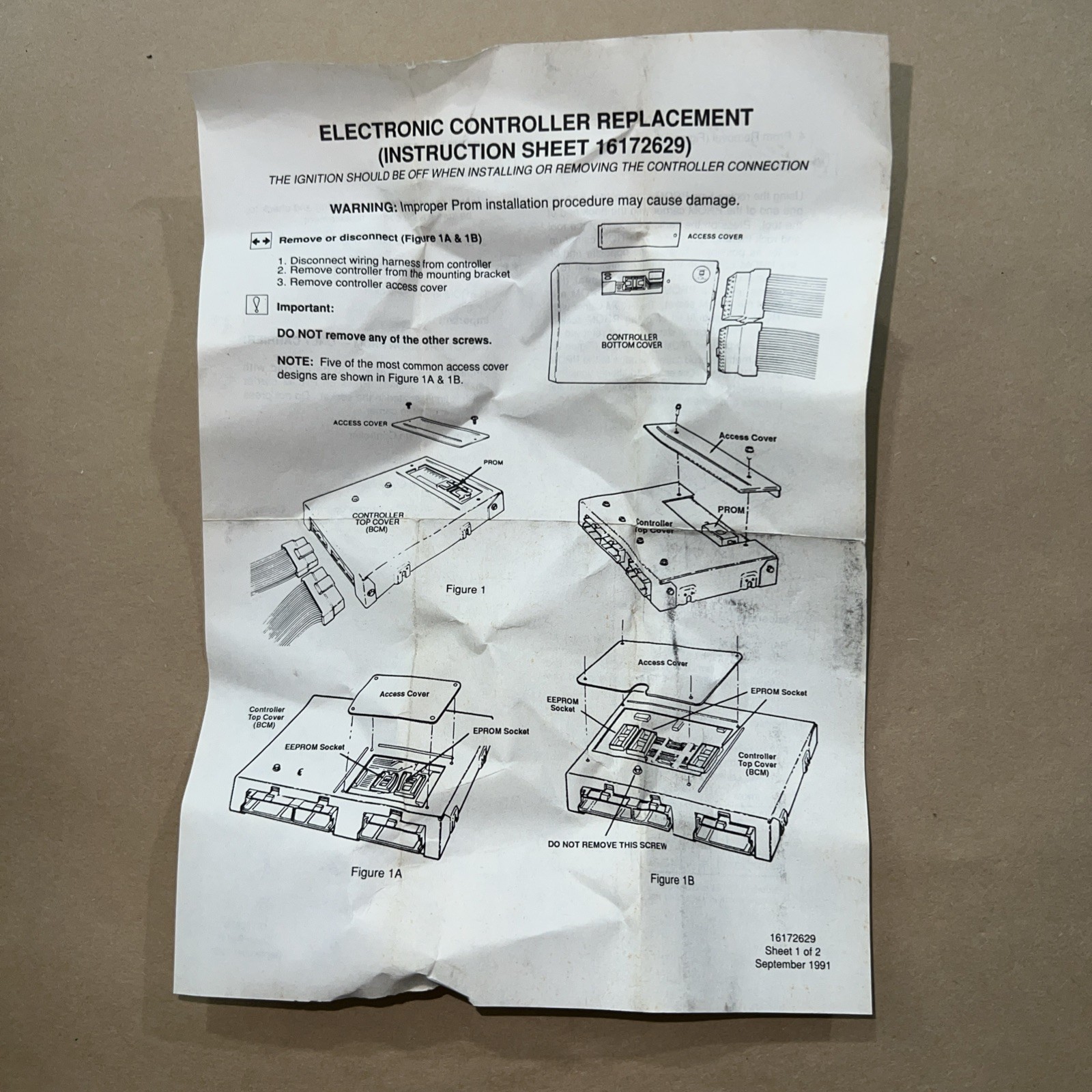 Engine Control Module ACDelco 1227748 GM 01227748 7748