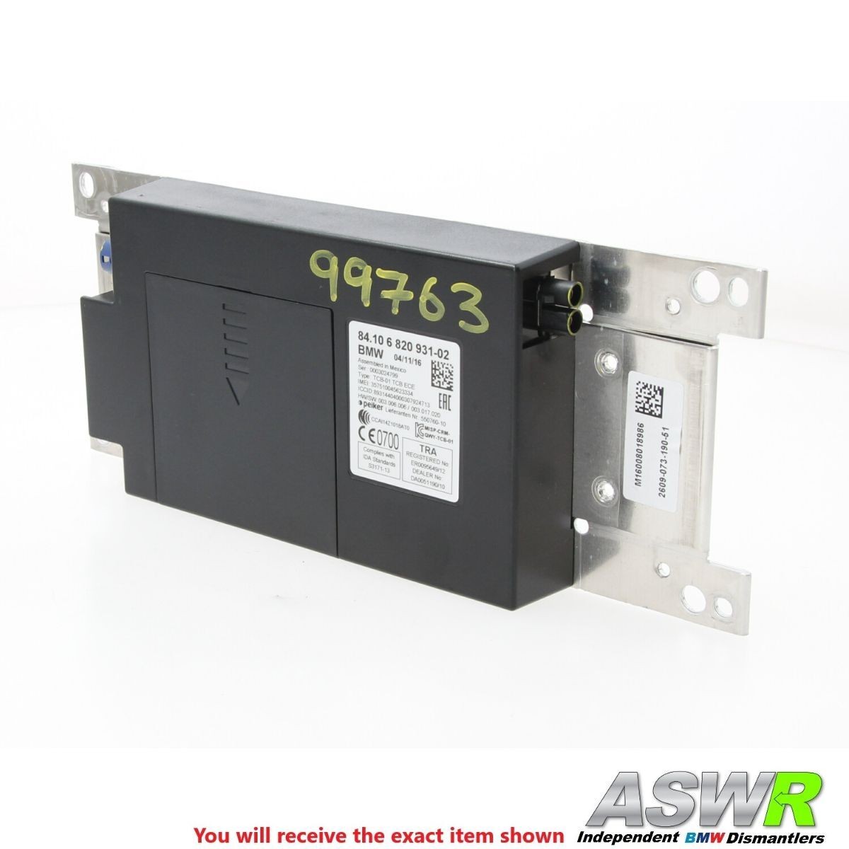 BMW Bluetooth Telematics Control Module F Generation 84106820931