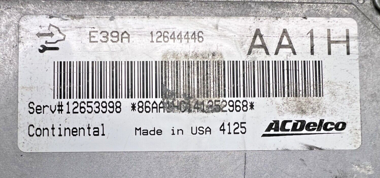 2013-19 GM ECM Camaro Lacrosse PCM Engine Computer Module 12644446 AA1H *BLEM*