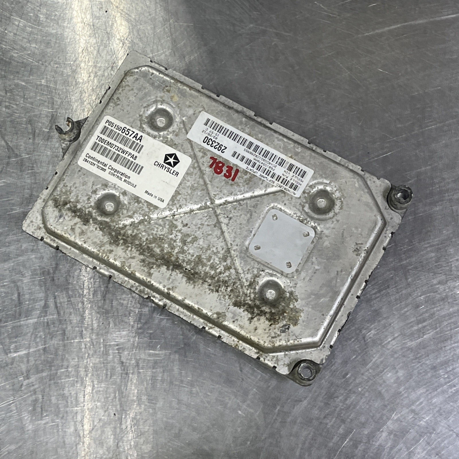 2012 Chrysler 200 3.6L Engine Computer Control Module ECM ECU OEM P05150657AA