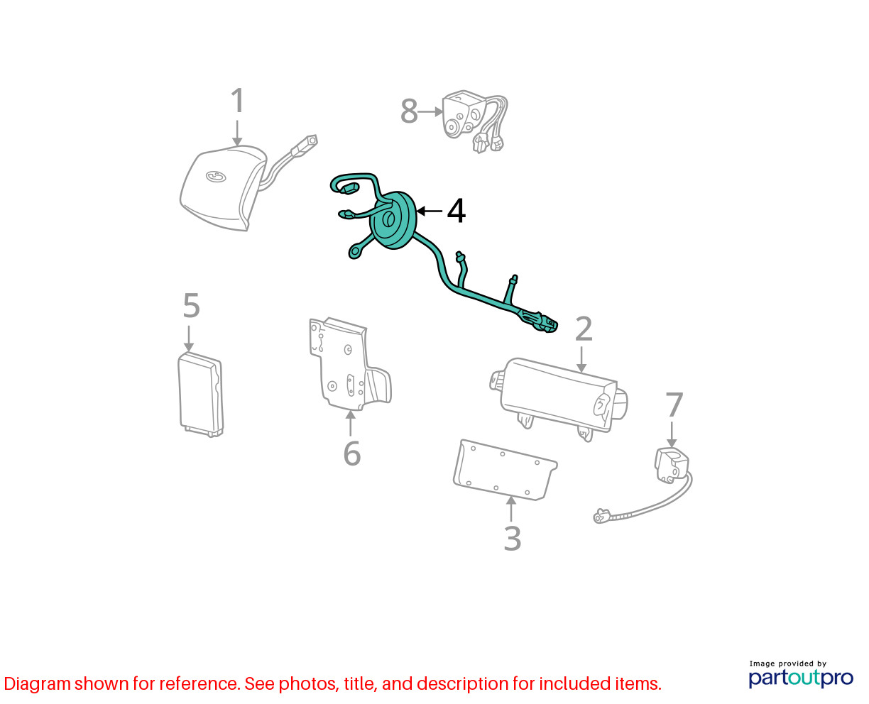 06 FORD F250 SRS CONTROL MODULE 5C3A14B321BC