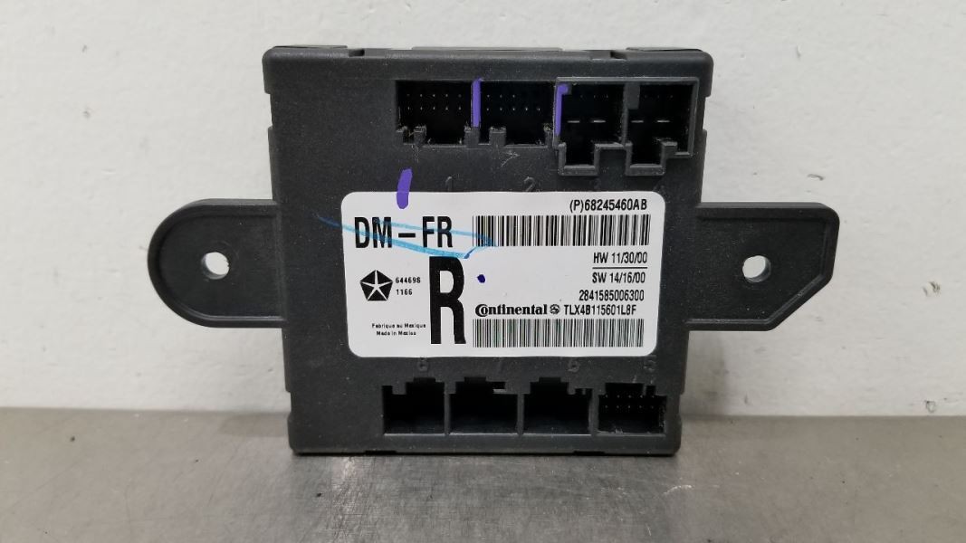 16 JEEP GRAND CHEROKEE SRT DOOR CONTROL MODULE FRONT RIGHT PASSENGER 68245460AB
