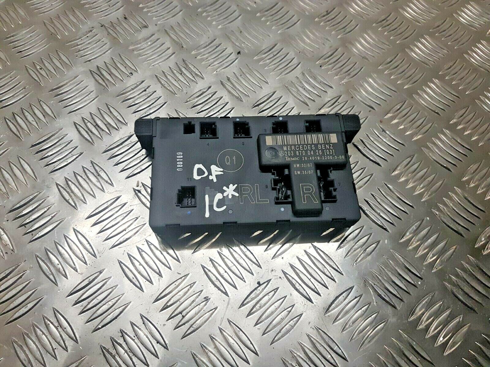 2008 MERCEDES CLC CL203 FRONT DRIVER SIDE DOOR CONTROL MODULE ECU 2038700426 #1C