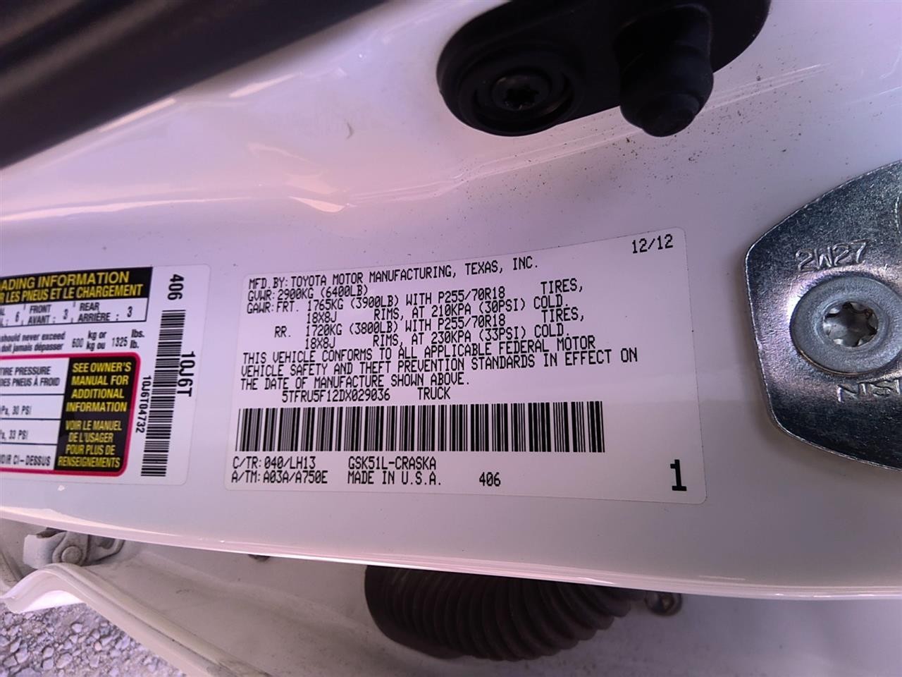Used Engine Control Module (ECM) fits: 2013 Toyota Tundra Air and Fuel Control e