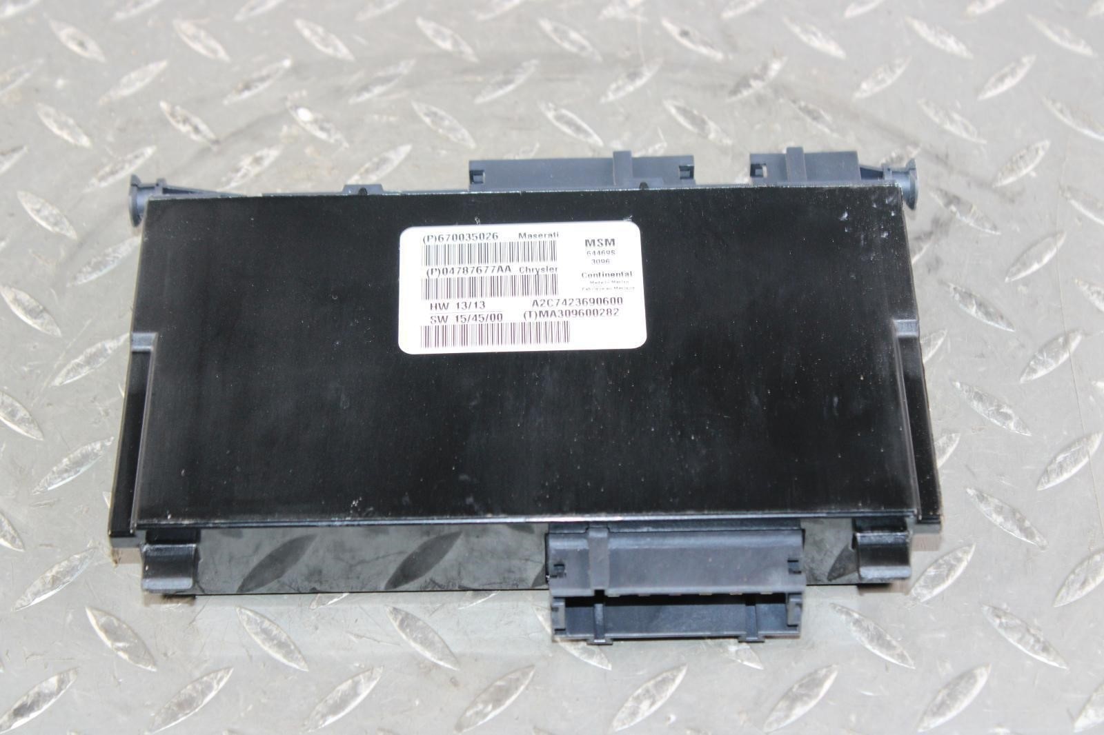 14-17 Ghibli Front Driver Side Left LH LF Power Seat Memory Module Computer WTY