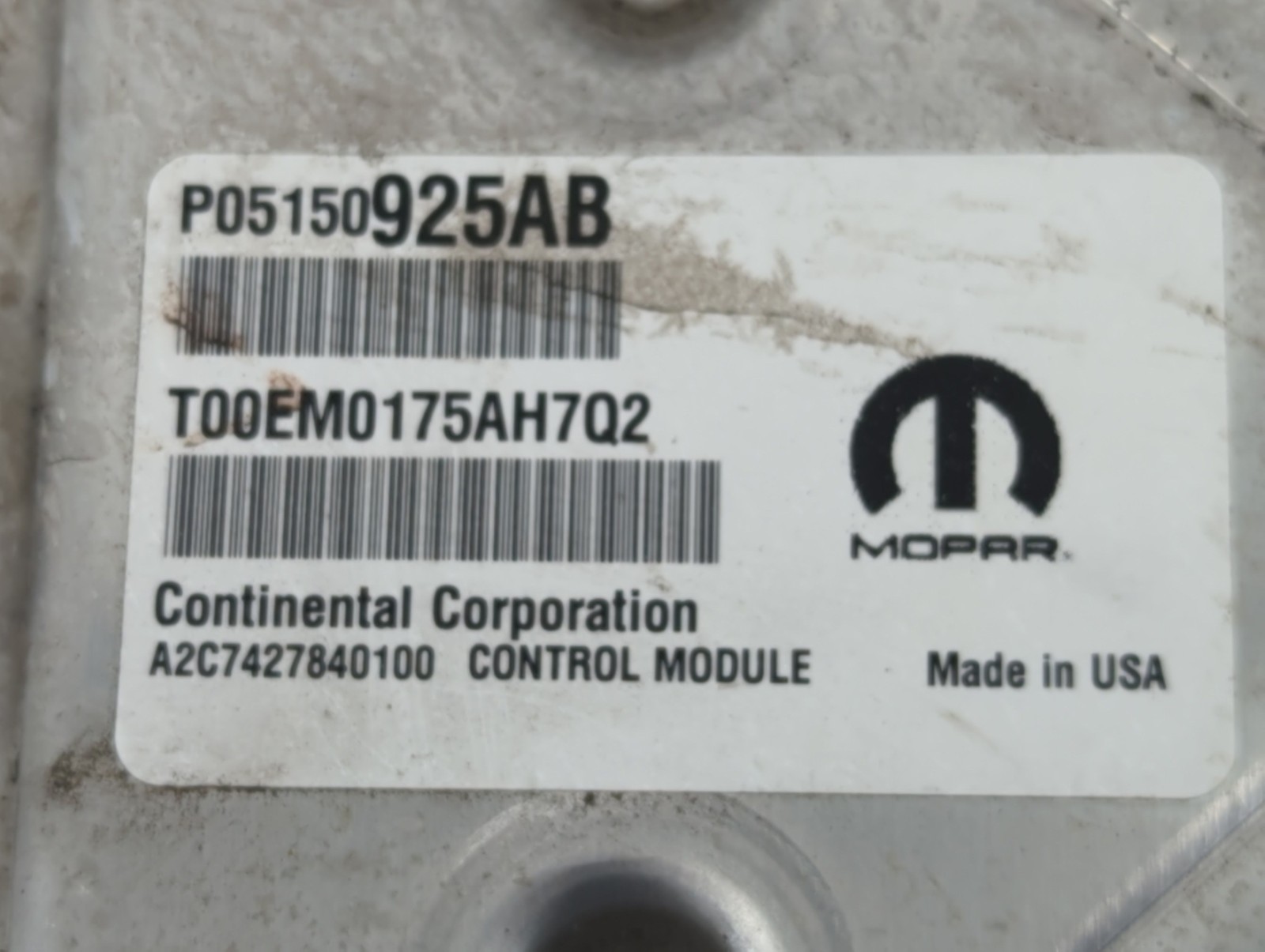2015-2015 Jeep Cherokee Engine Control Computer Ecu Pcm Ecm Pcu Oem LBJ8I