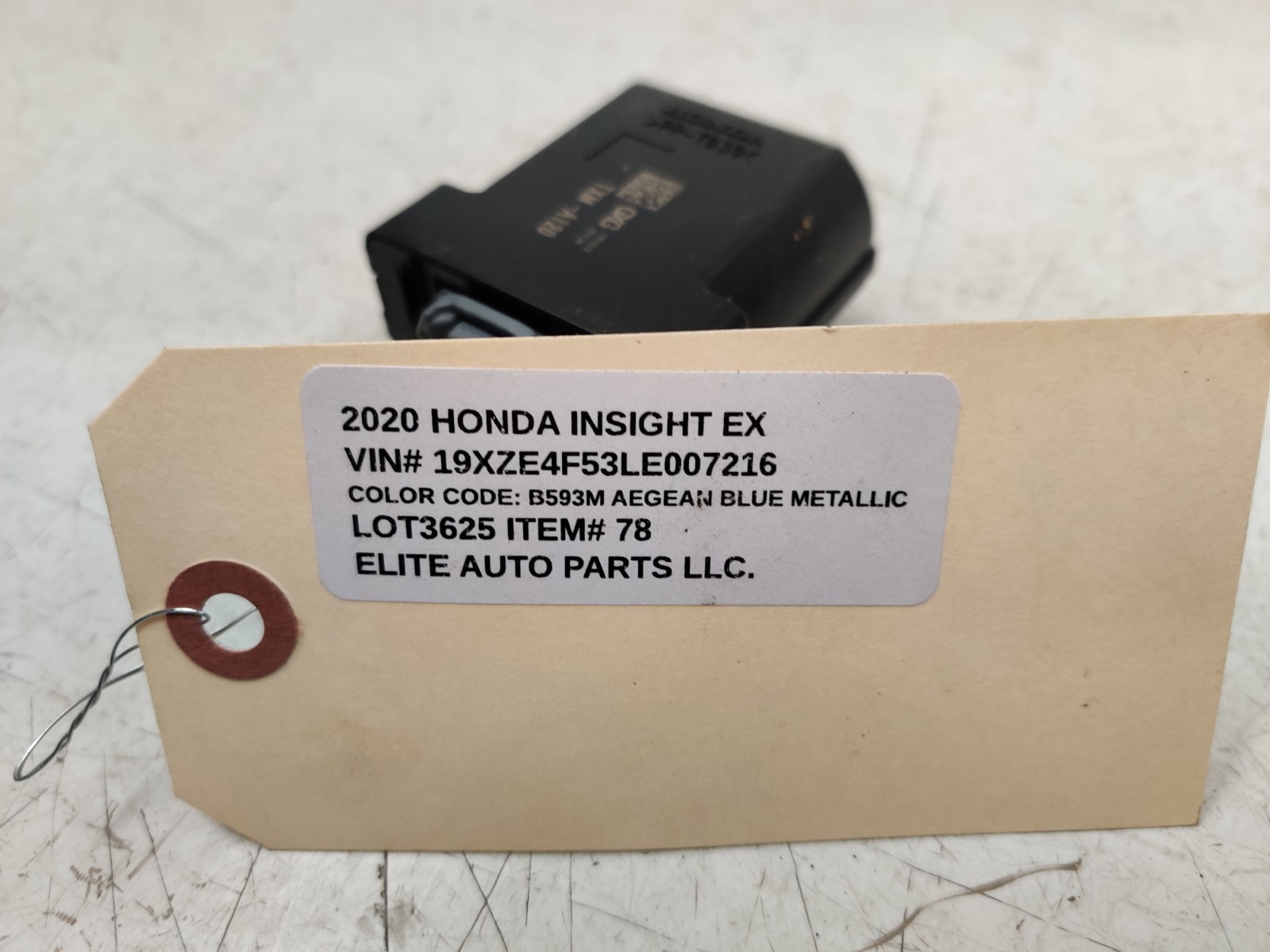 19-22 HONDA INSIGHT GATEWAY COMPUTER CONTROL MODULE UNIT, OEM LOT3625