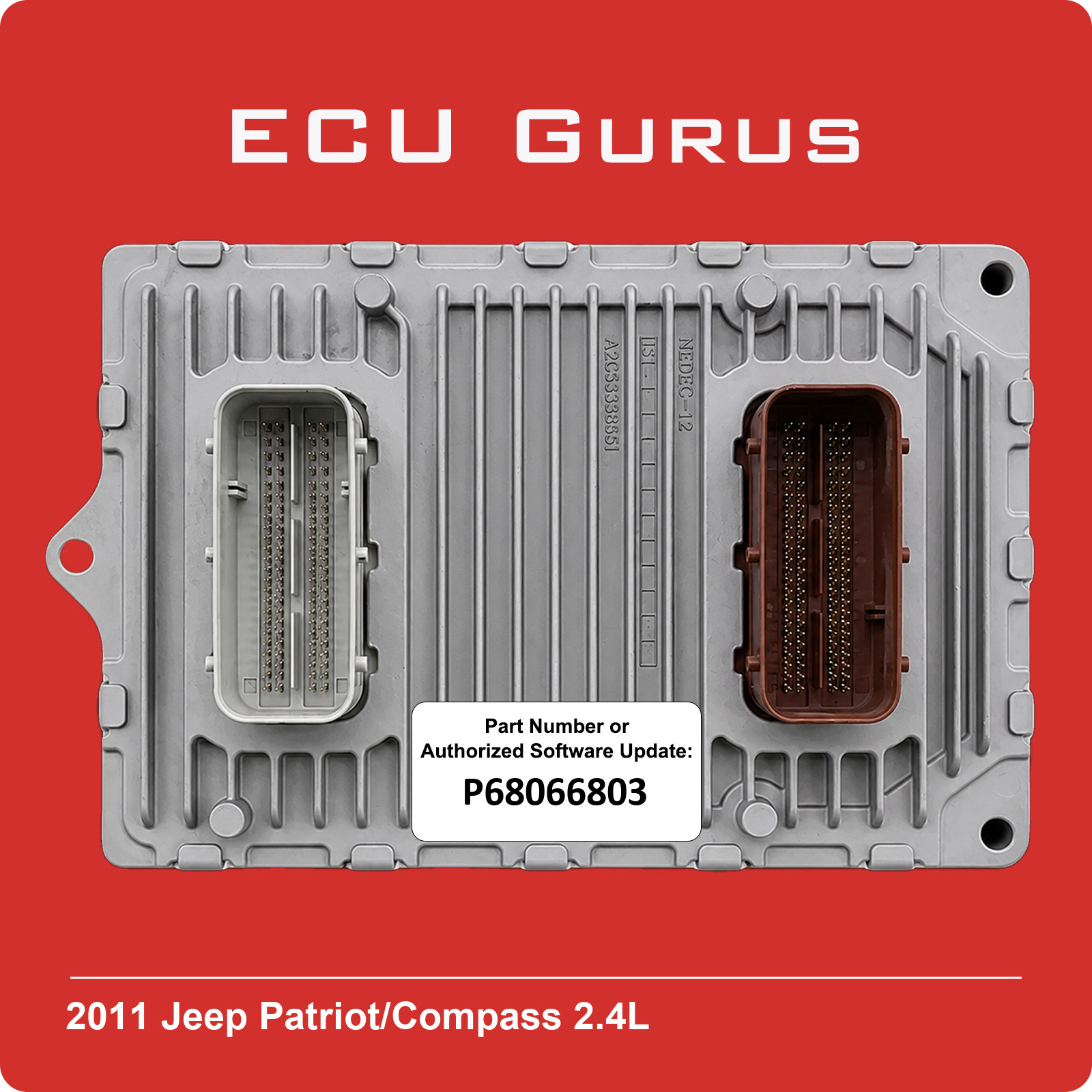 2011 Jeep Patriot/Compass 2.4L AT Computer P68066803 “VIN Programmed” ECM PCM