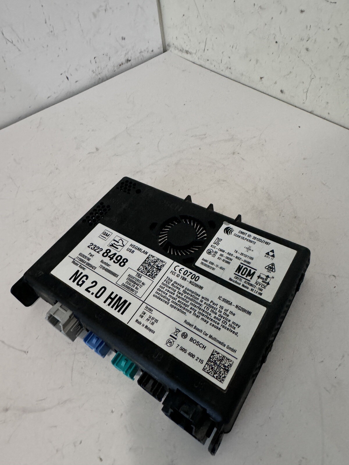 2015 CHEVROLET SILVERADO HMI HUMAN MACHINE INTERFACE MODULE OEM 23228498