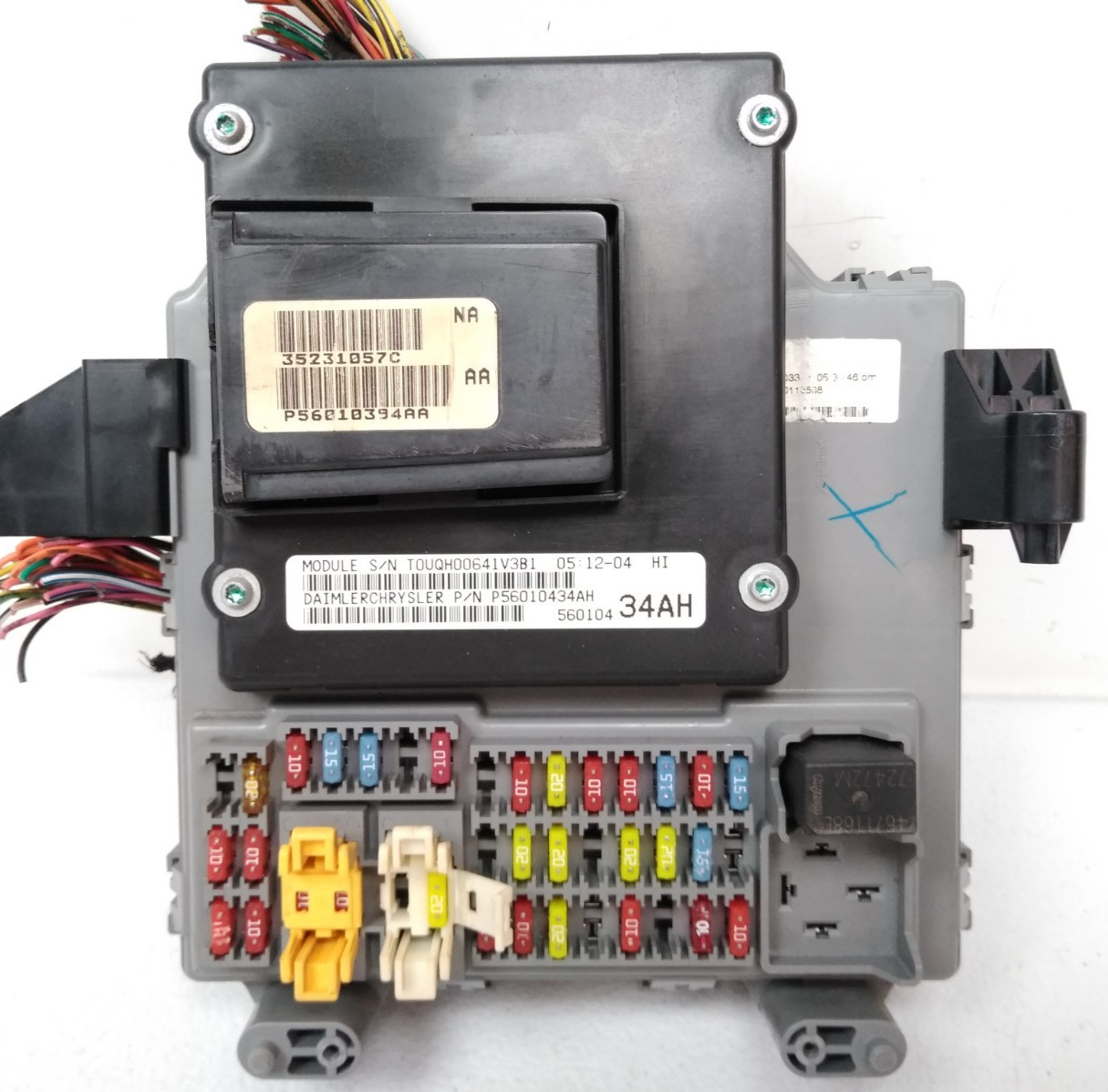 56010434AH Jeep 2004 Liberty Body Control Module BCM Interior Fuse Box OEM K32