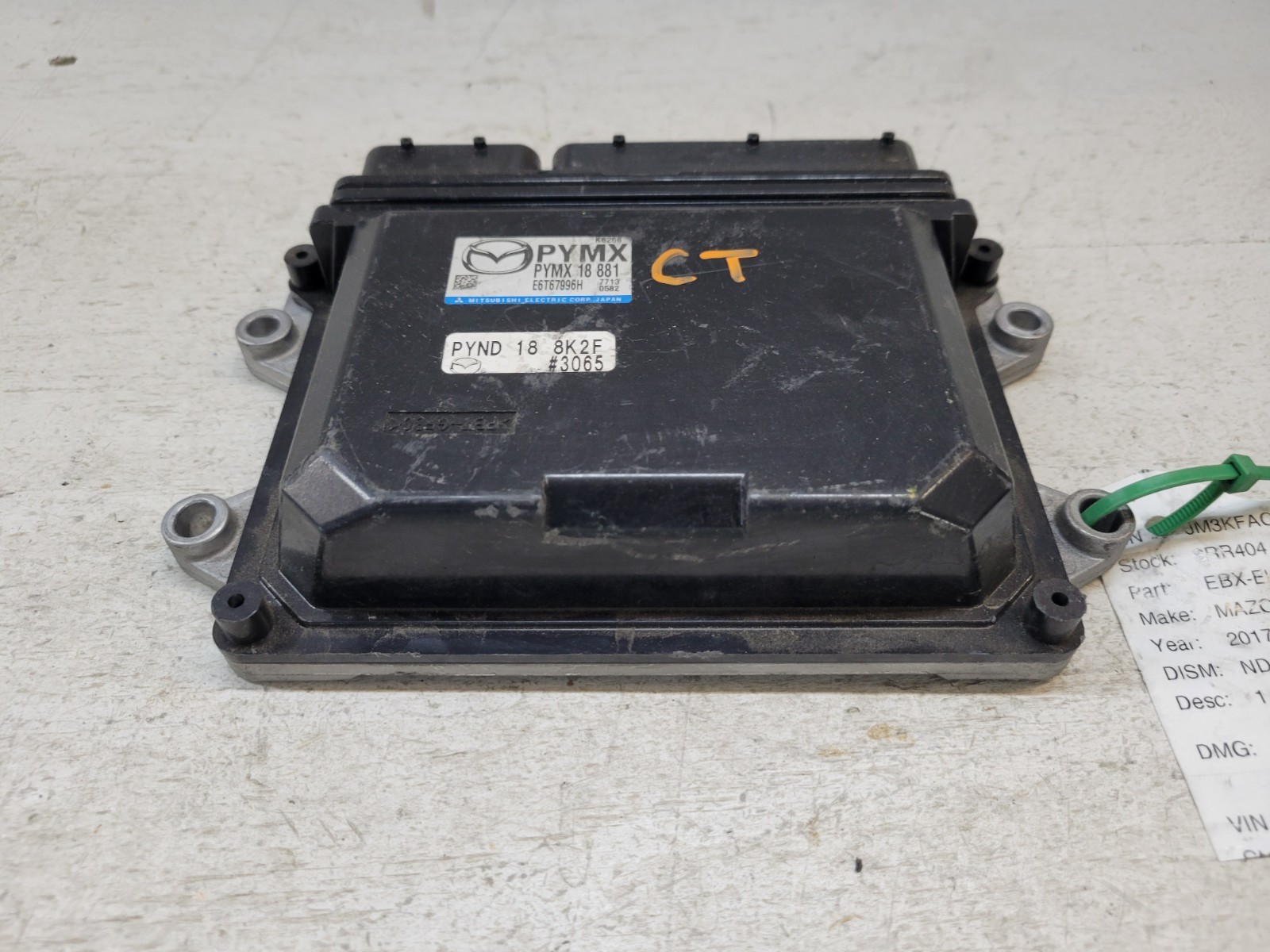 2017 Mazda CX-5 2.5L Engine Control Module Computer ECM ECU PCM OEM PYMX 18 881