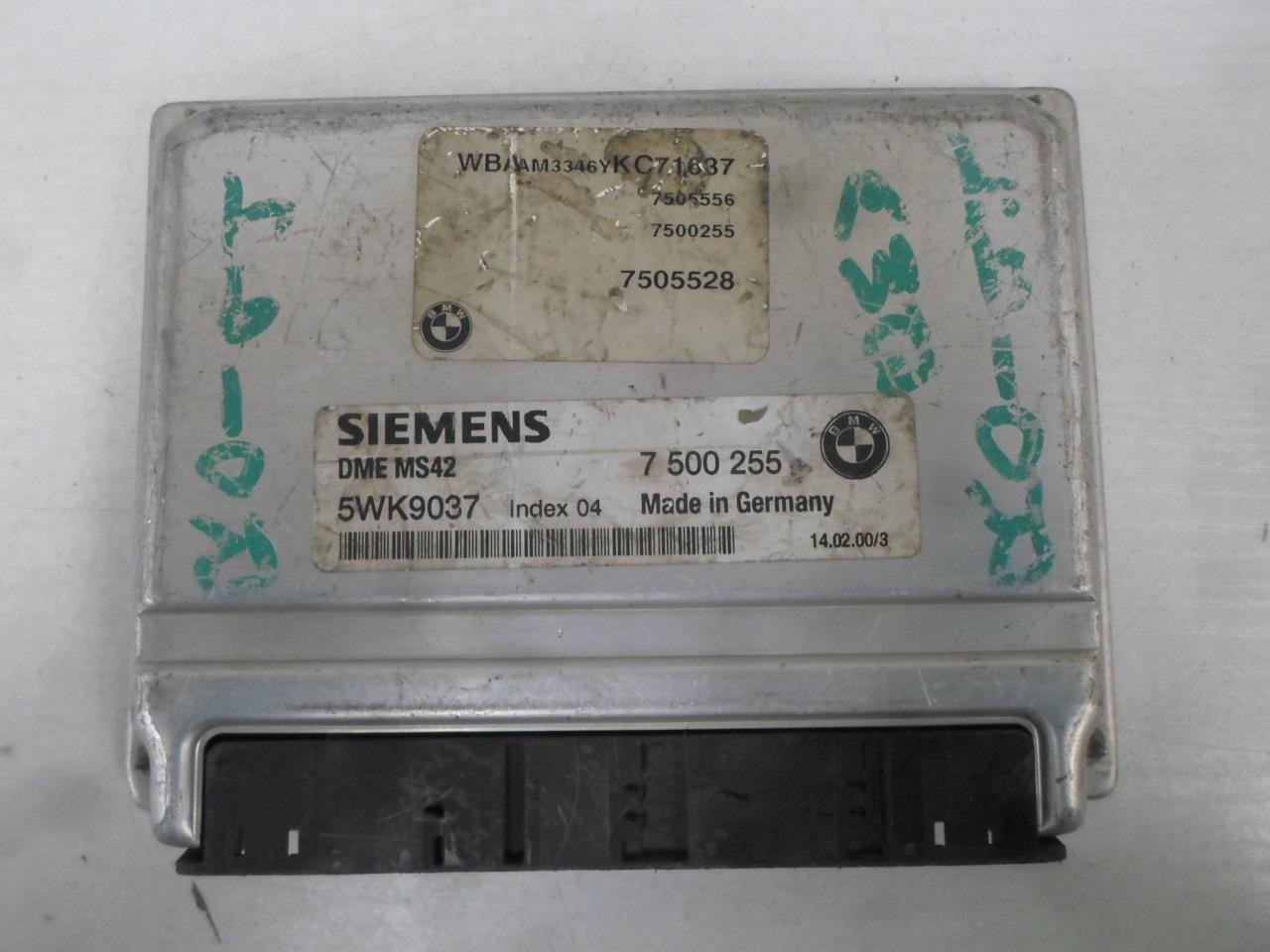ENGINE COMPUTER BMW 323i 1999 2000 7500255 ECM PCM ECU OEM