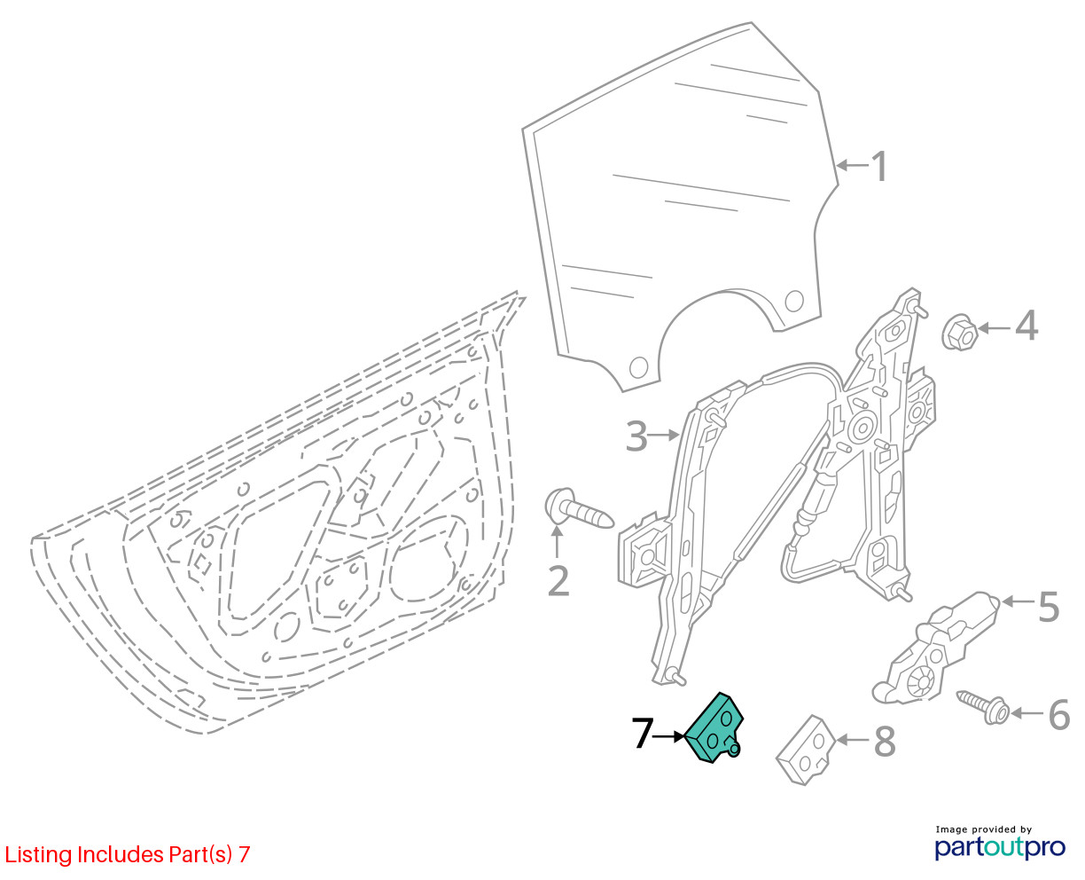 REAR RIGHT/LEFT DOOR CONTROL MODULE OEM 2018-2025 AUDI A6 A7 S6 S7 Q5 SQ5