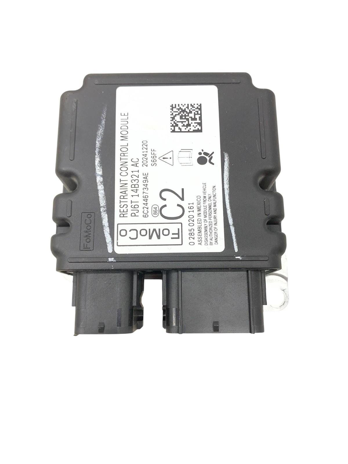 2025 FORD MAVERICK SAFEFTY RESTRAINT SYSTEM SRS BAG CONTROL MODULE PJ6T14B321AC