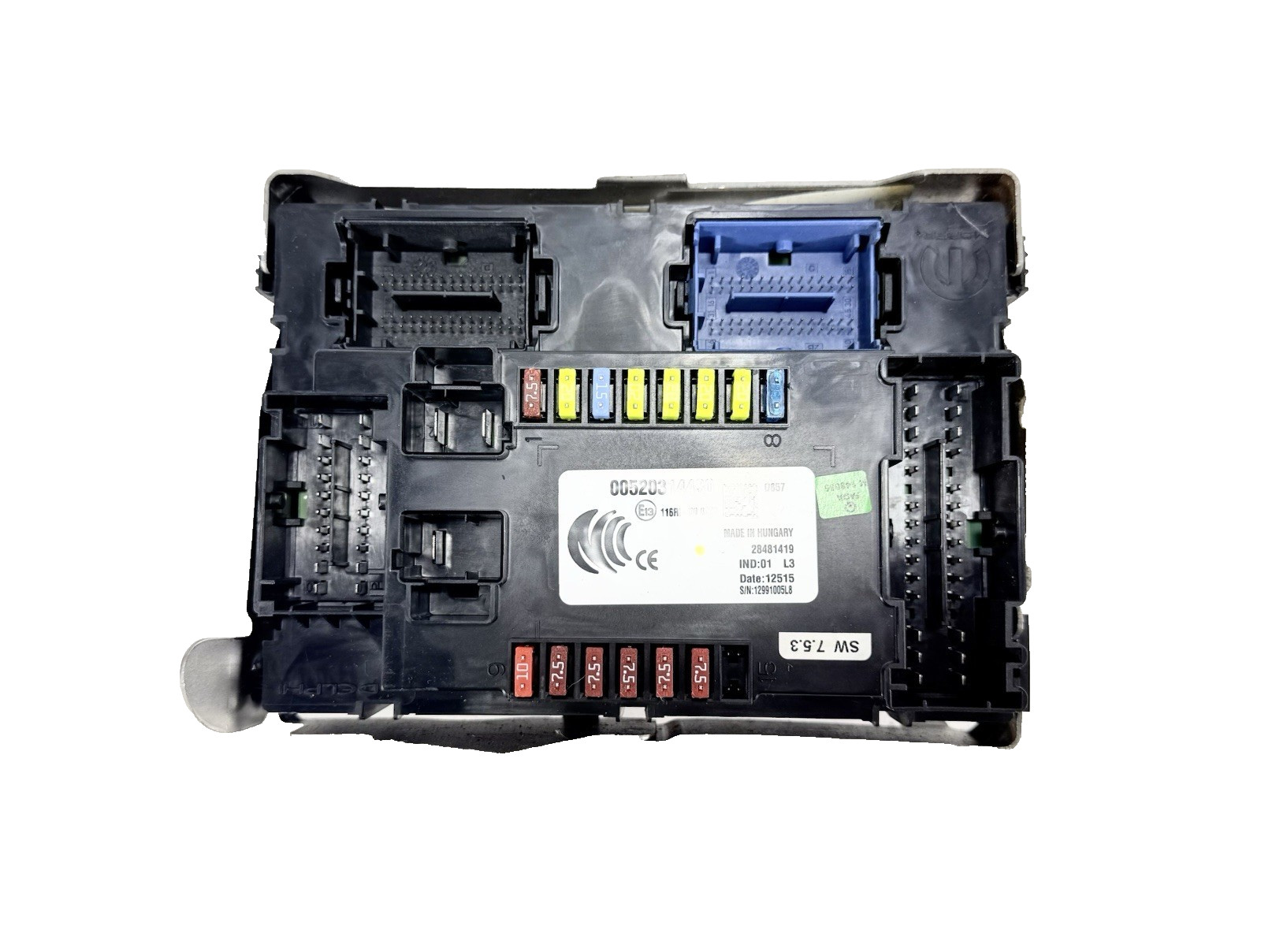 2016-2018 Fiat 500X BCM Interior Cabin Body Control Relay Fuse Box Module OEM