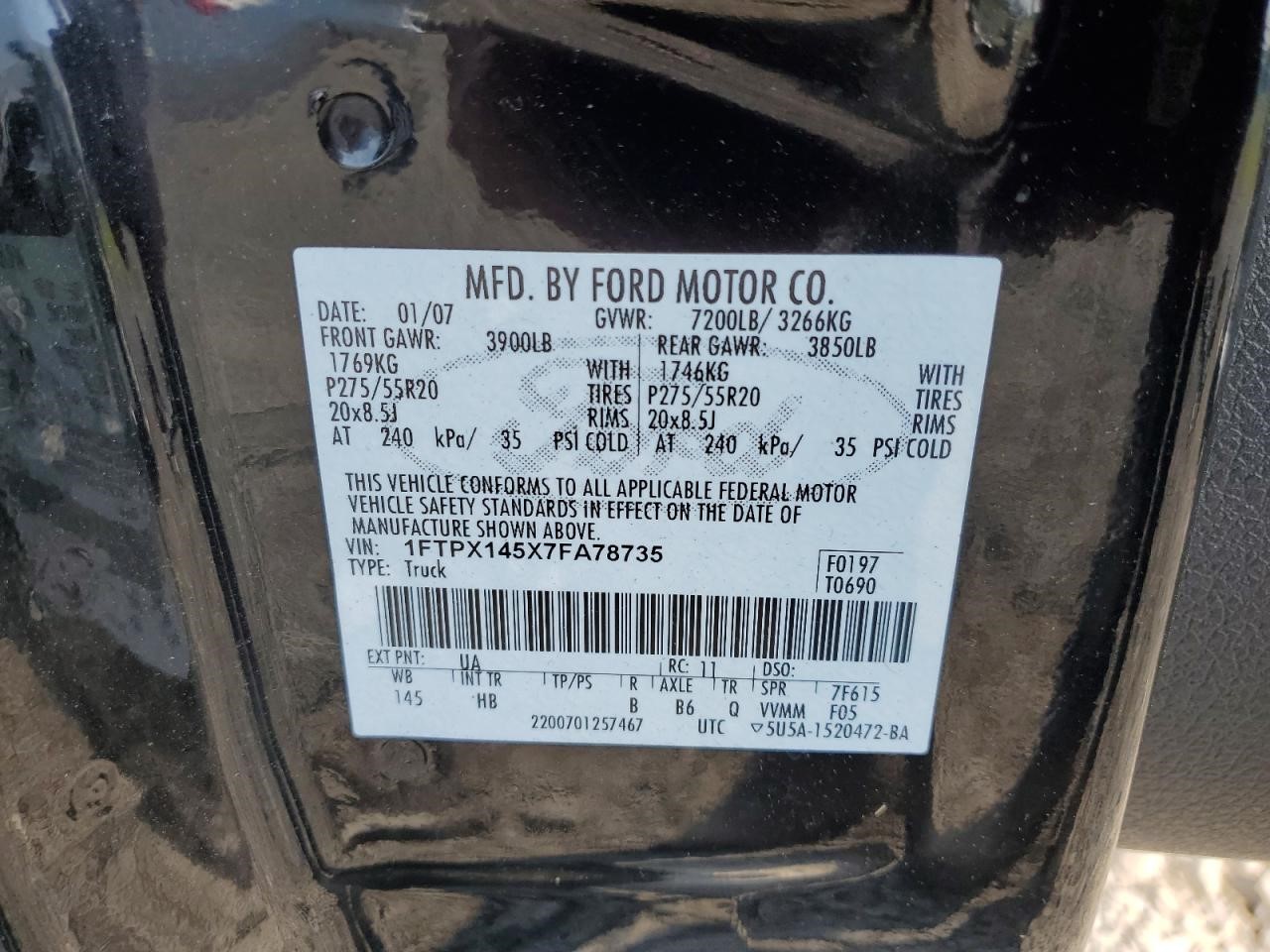 Used Engine Control Module (ECM) fits: 2007 Ford F150 PICKUP Electronic Control