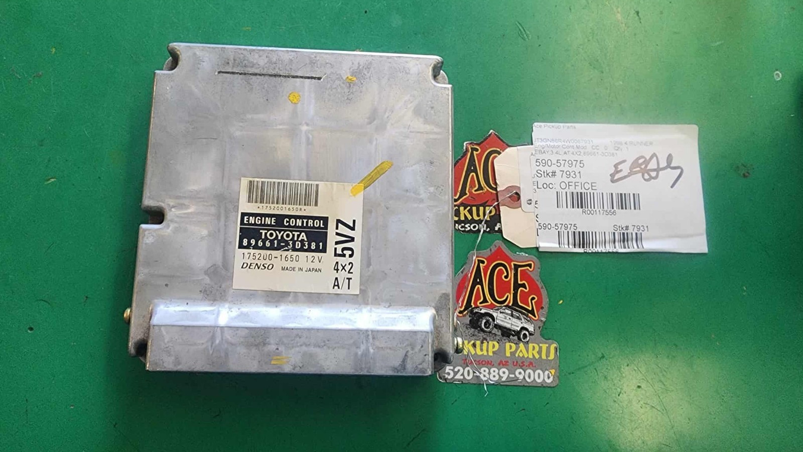 98 Toyota 4Runner OEM 4×2 V6 ECM Electronic Engine Control Module 89661-3D381