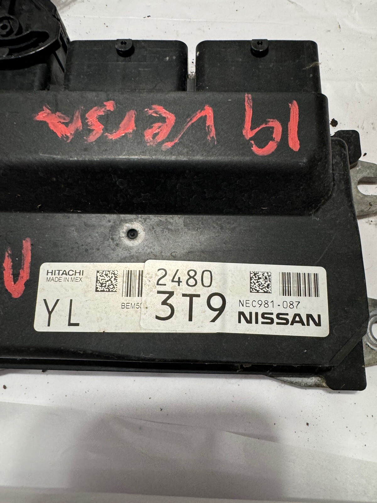 19 Nissan Versa 1.6L Engine Computer Control Module ECM ECU OEM NEC981-087