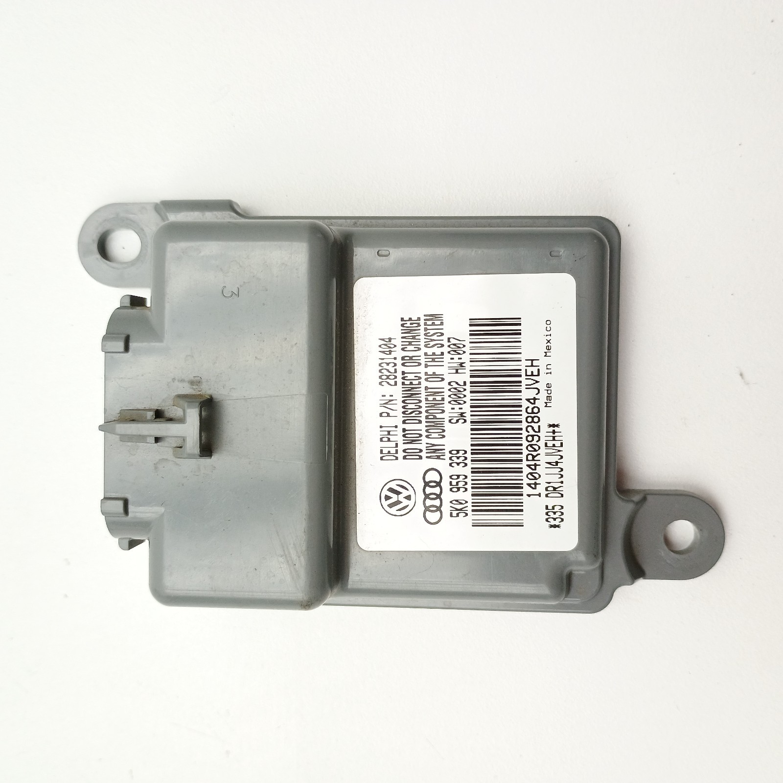 2010-2014 VOLKSWAGEN GOLF GTI FRONT RIGHT SIDE SEAT OCCUPANT SENSOR MODULE OEM