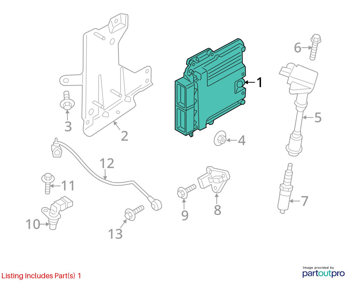 2017-2019 Ford Fusion Engine Computer Ecu Pcm Ecm Pcu Oem HO9UH