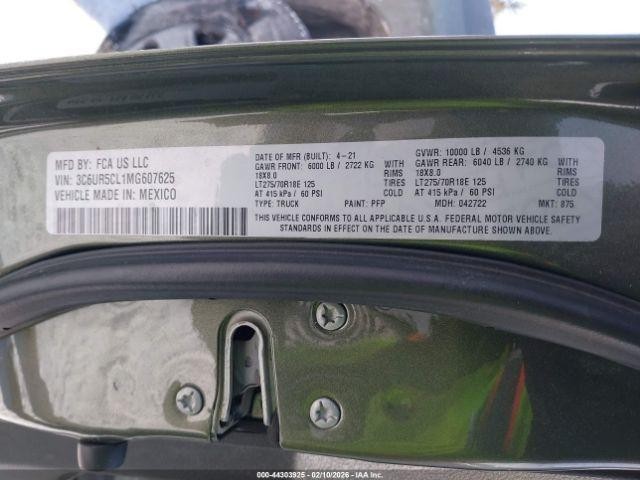Used Engine Control Module (ECM) fits: 2021 Ram Dodge 2500 pickup Emission Contr