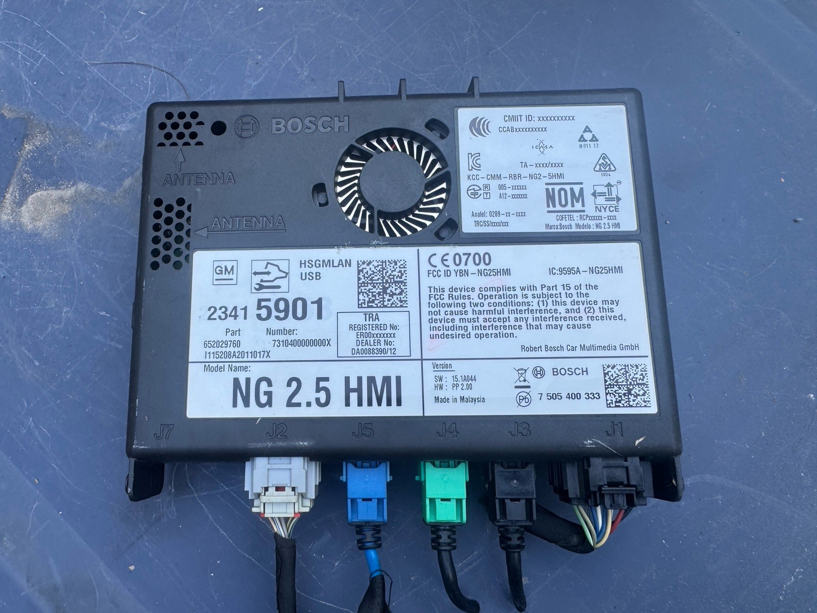 2016 CHEVY IMPALA OEM 2.5 HMI HUMAN MACHINE INTERFACE CONTROL MODULE 2341 5901