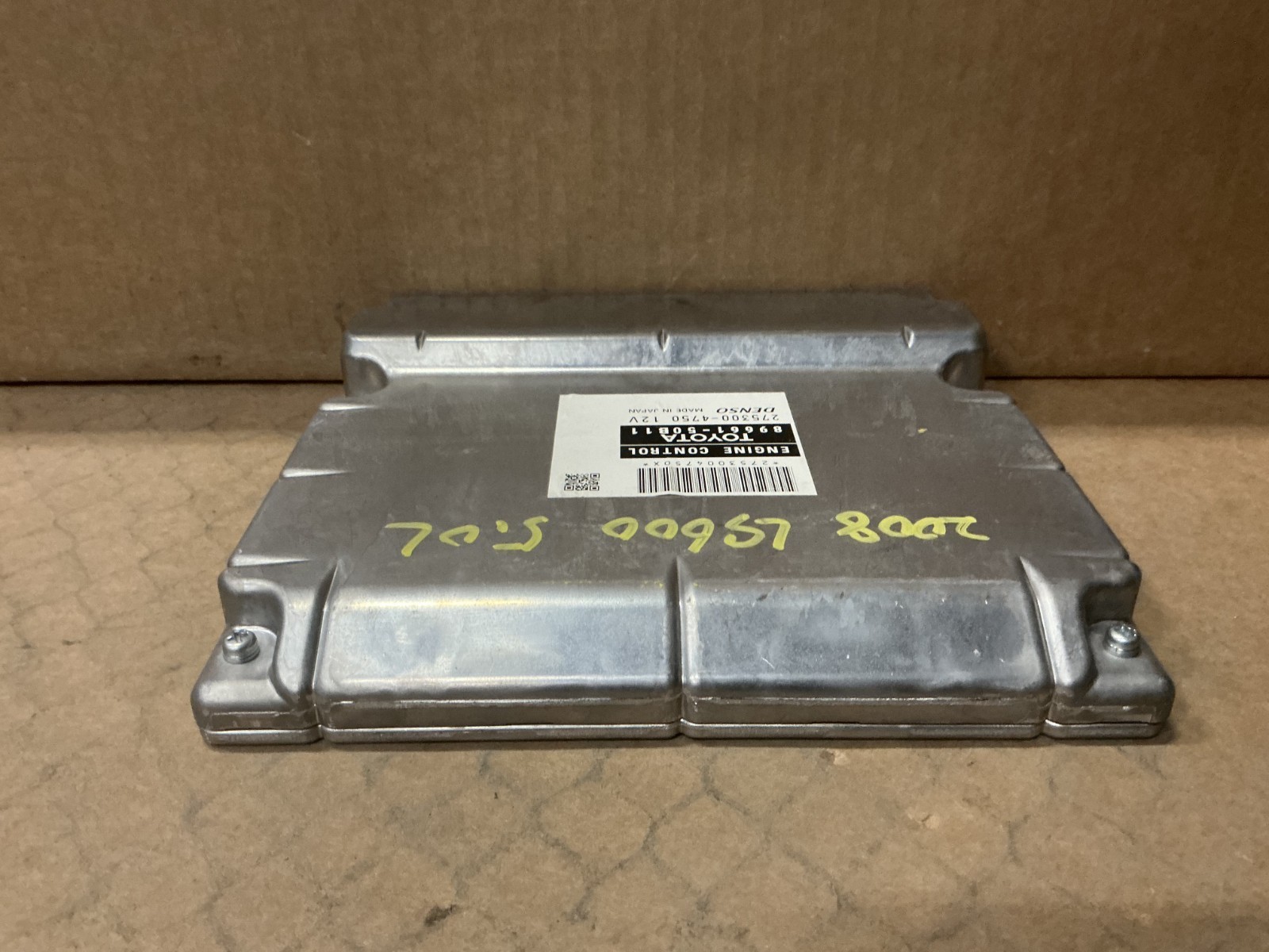 2008 LEXUS LS600H 5.0L ENGINE COMPUTER CONTROL MODULE ECU ECM OEM 89661-50B11