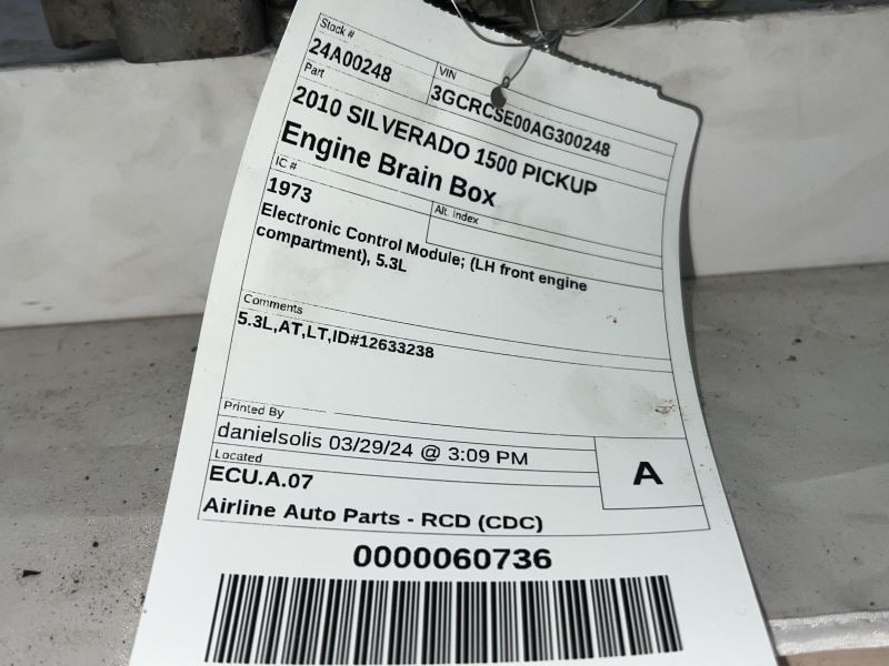 Engine ECM Electronic Control Module 6.0L Fits 11-17 CAPRICE 399600