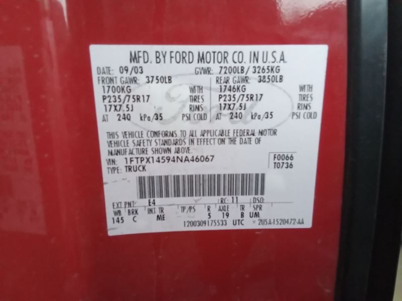 Engine ECM Electronic Control Module New Style Fits 04 FORD F150 PICKUP 22834021