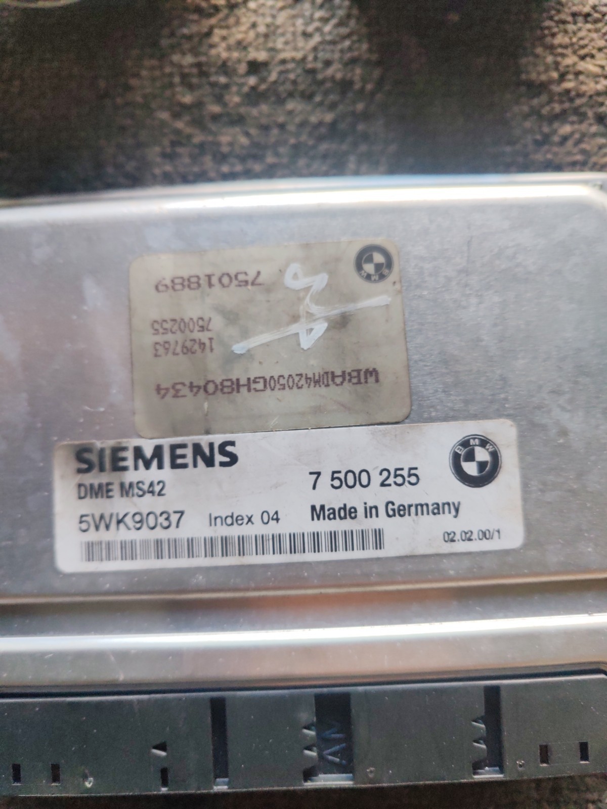 BMW 5 series E39 ECU Key Set 7500255