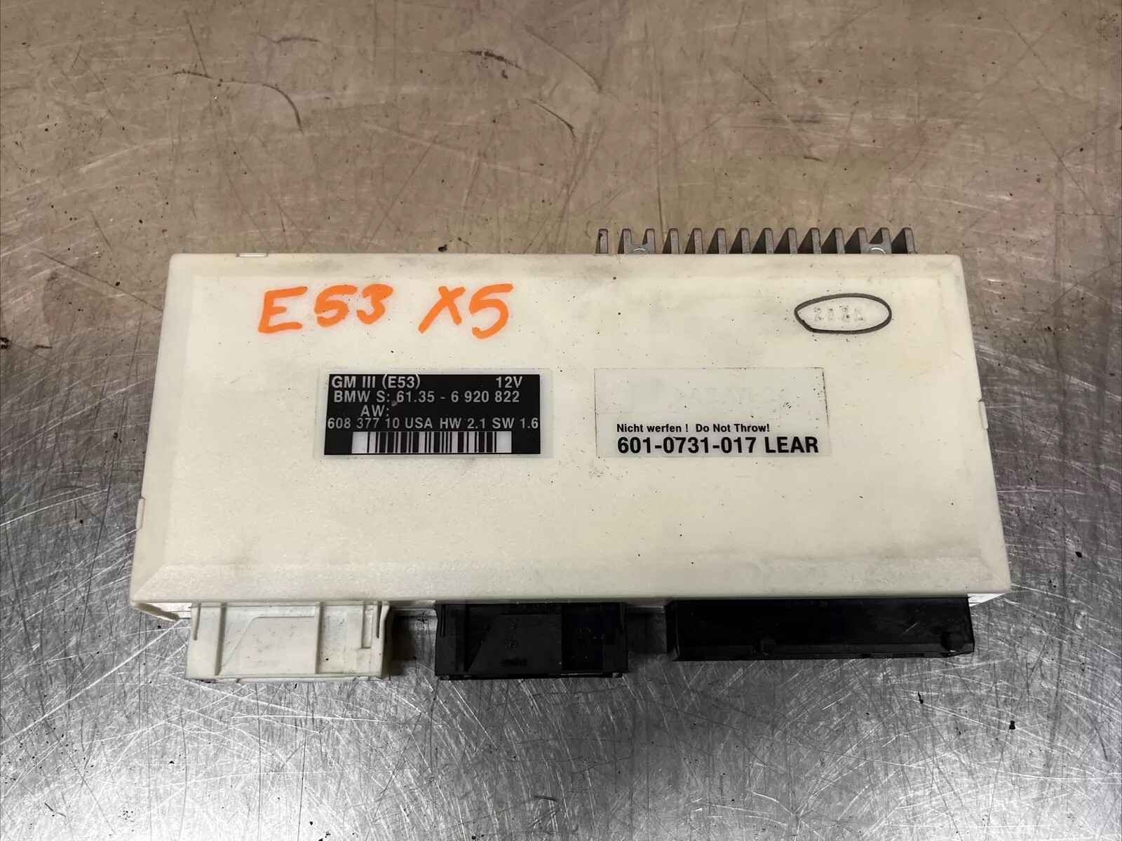 Bmw X5 E53 2002 Central body control module 61356920822 30day Warranty