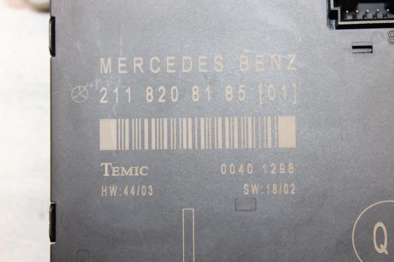 Chassis ECM 211 Type E350 Door Mounted Fits 03-06 MERCEDES E-CLASS 12210