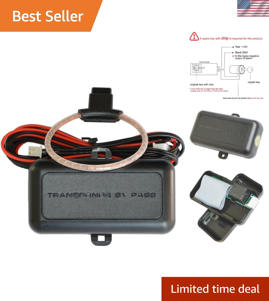 Car Immobilizer Transponder Bypass Module for Chip Key – Easy Installation