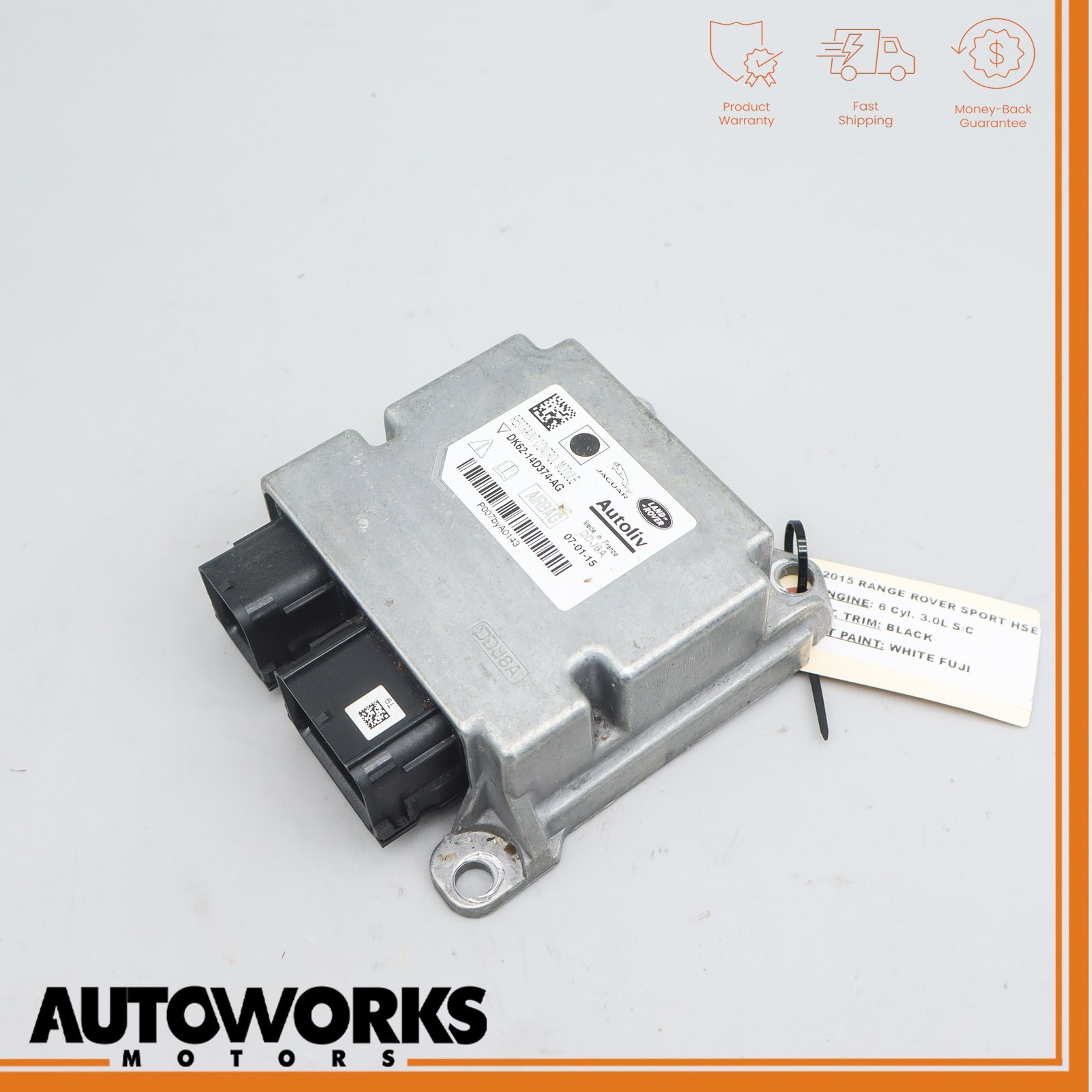 14-15 Range Rover Sport L494 Safety Restraint Control Module DK6214D374AG OEM