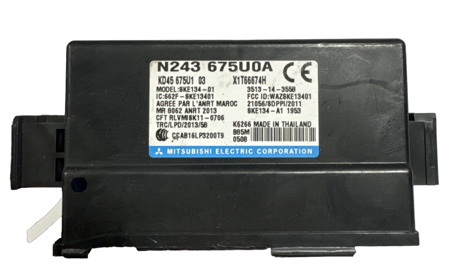 2016 – 2023 MAZDA CX-9 KEYLESS ENTRY RECEIVER MODULE OEM N243675U0A KD45675U1 03