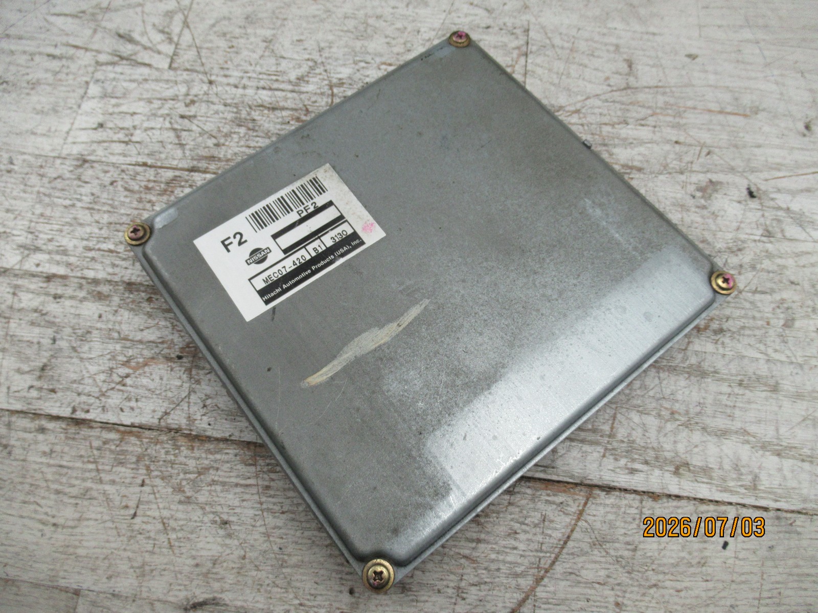 03 Nissan Frontier Xterra Auto SUPERCHARGED ECM ECU Engine Computer MEC07-420 B1