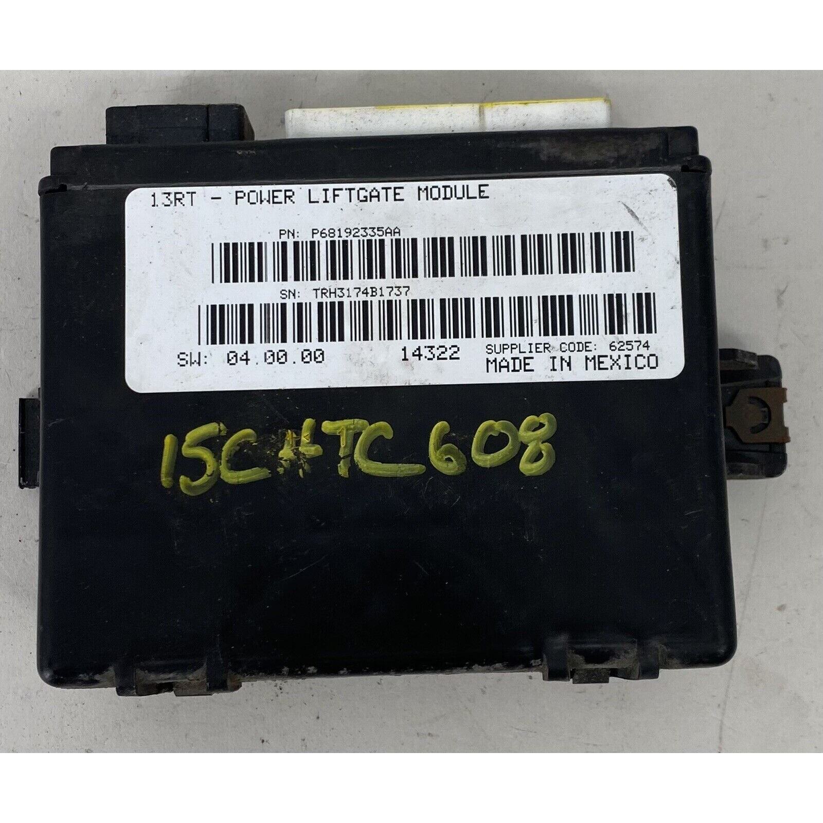 2015 Chrysler Town & Country Power Liftgate Control Module 68192335AB OEM